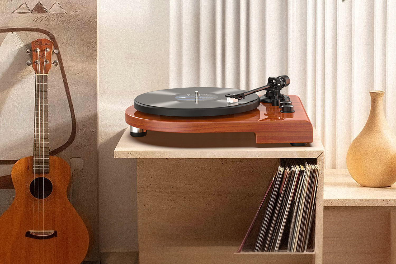 Audio Keeper Turntable UD009 with Bluetooth Input and Output