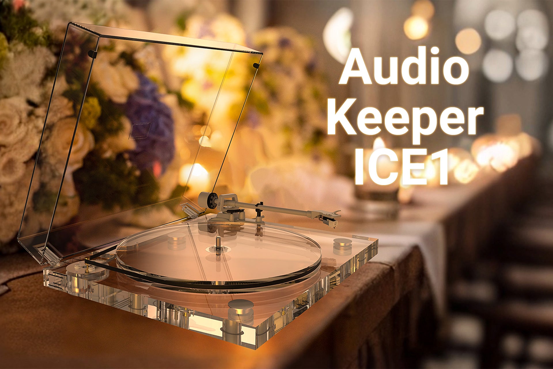 Audio Keeper's First Acrylic Turntable ICE1 Redefines Transparency