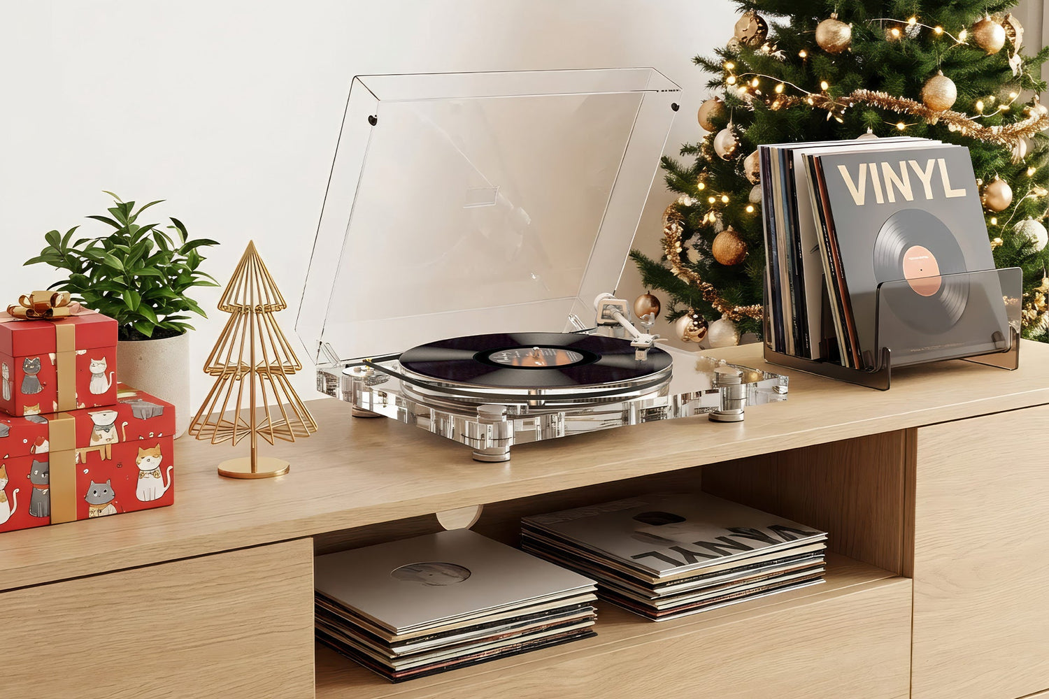 Reseña del AudioKeeper ICE1-V2: ¿Vale la pena este tocadiscos de acrílico transparente por $400?