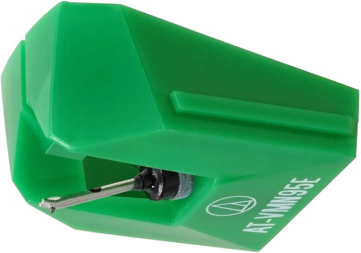 AT-VM95E Elliptical Replacement Stylus – Green Turntable Needle