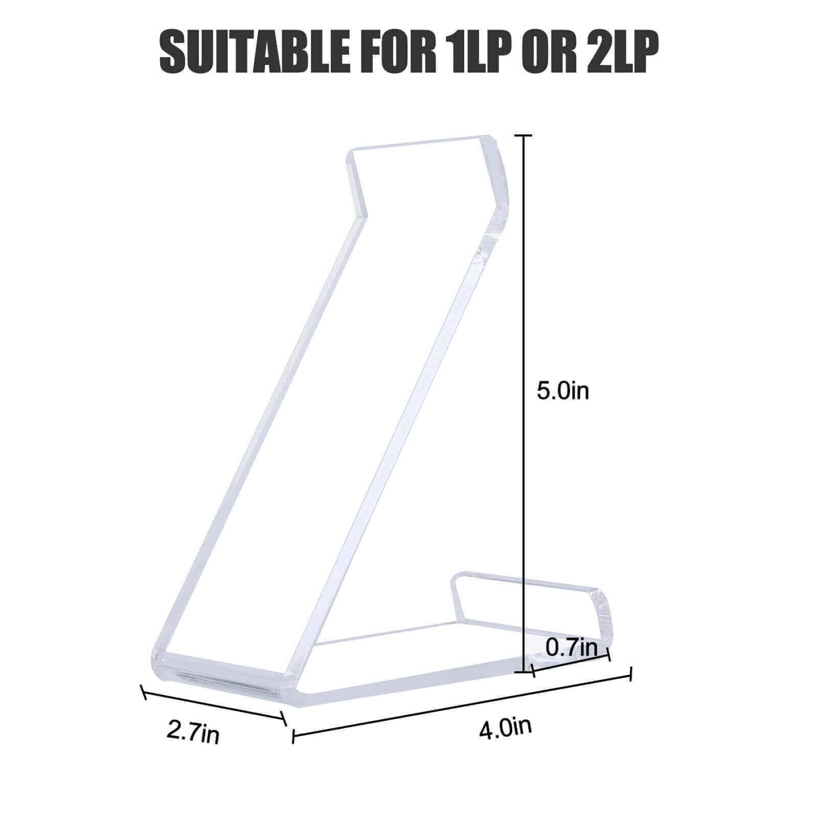 Acrylic Vinyl Record Display Stand – Single Album Holder