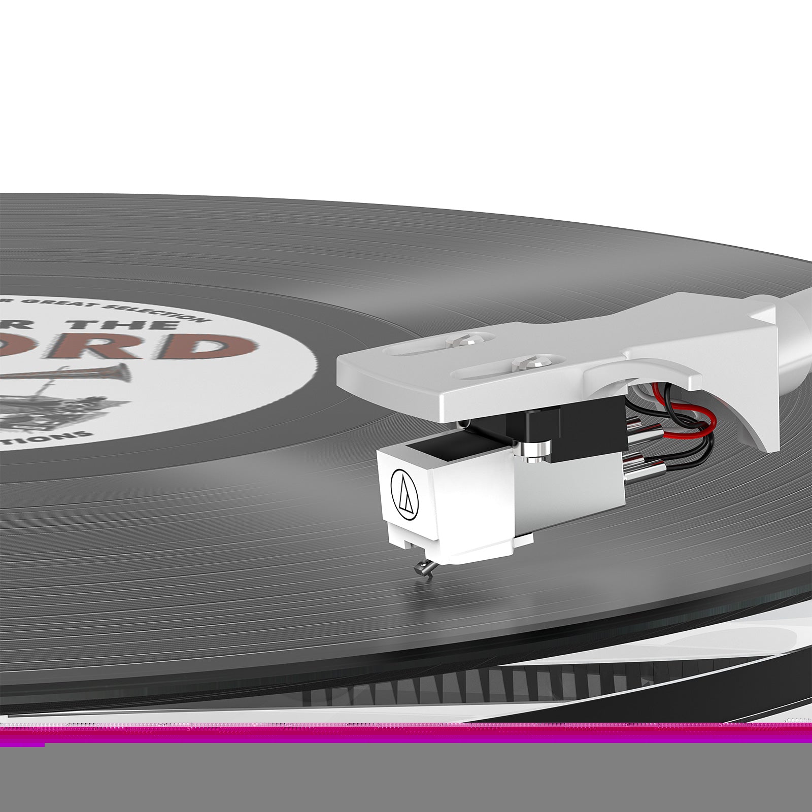 Christmas Limited Edition | Transparent Acrylic Hi-Fi Bluetooth Turntable with ATN3600L Stylus