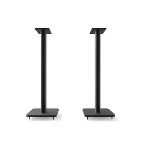 26" Bookshelf Speaker Floor Stands – Heavy-Duty Steel with Rotating Top Plate