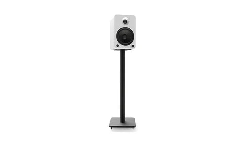 26" Bookshelf Speaker Floor Stands – Heavy-Duty Steel with Rotating Top Plate