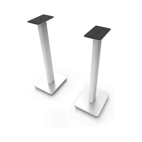 26" Bookshelf Speaker Floor Stands – Heavy-Duty Steel with Rotating Top Plate
