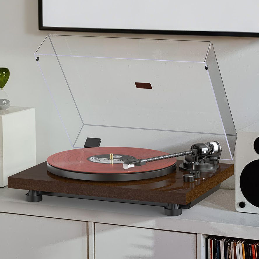 HQKZ-006 Pro Premium Bluetooth Turntable – Enhanced Hi-Fi Vinyl Sound