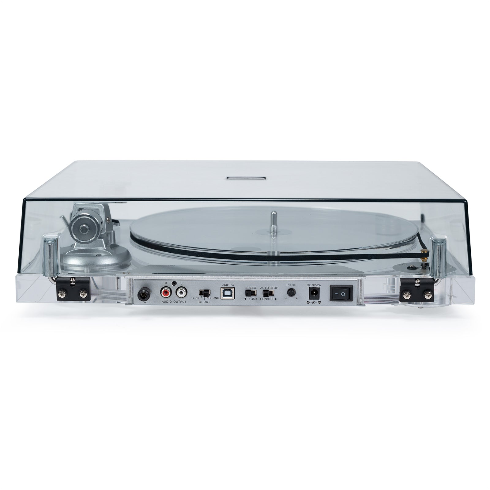 Genesis Transparent Hi-Fi Bluetooth Turntable with ATN-3600L Cartridge