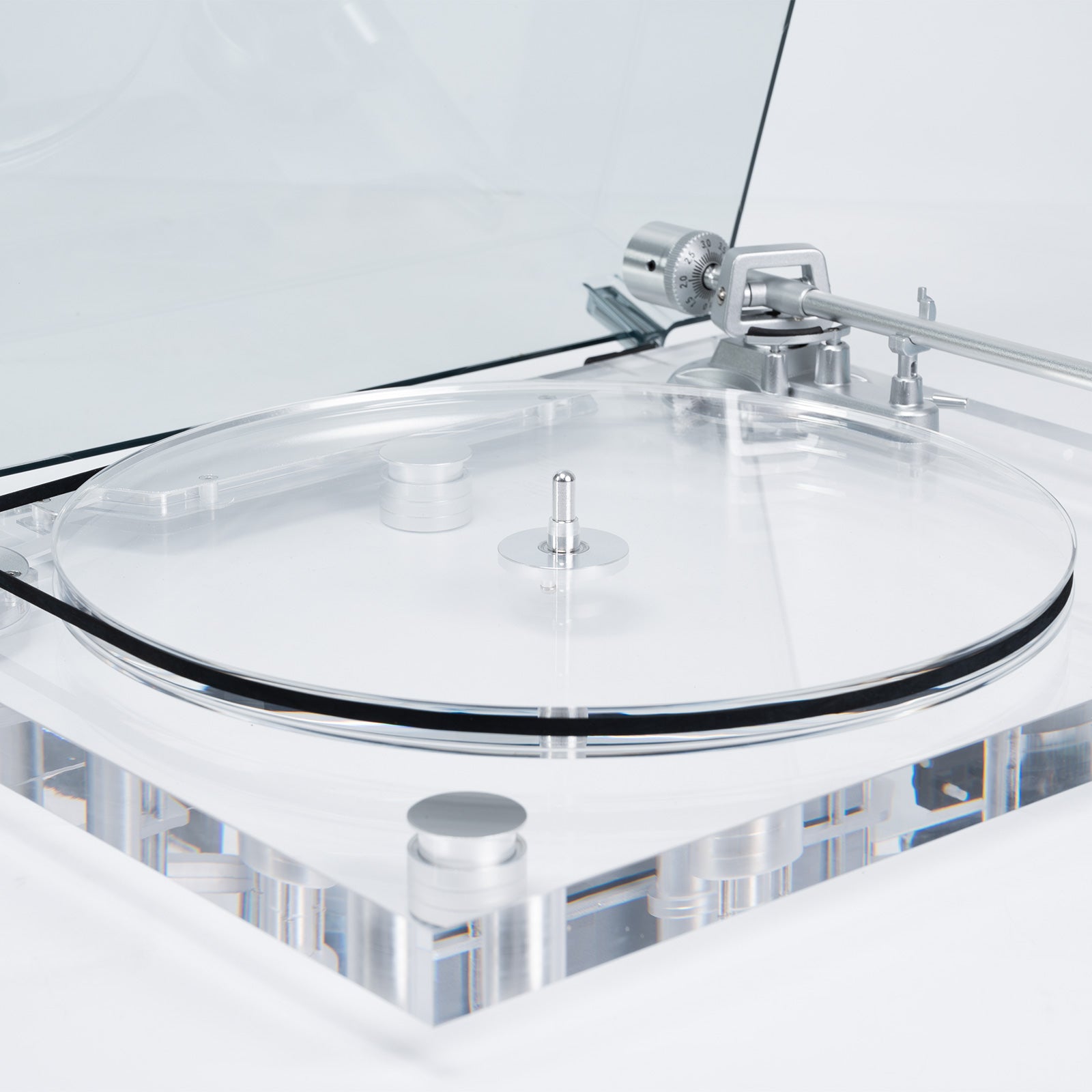 Genesis Transparent Hi-Fi Bluetooth Turntable with ATN-3600L Cartridge
