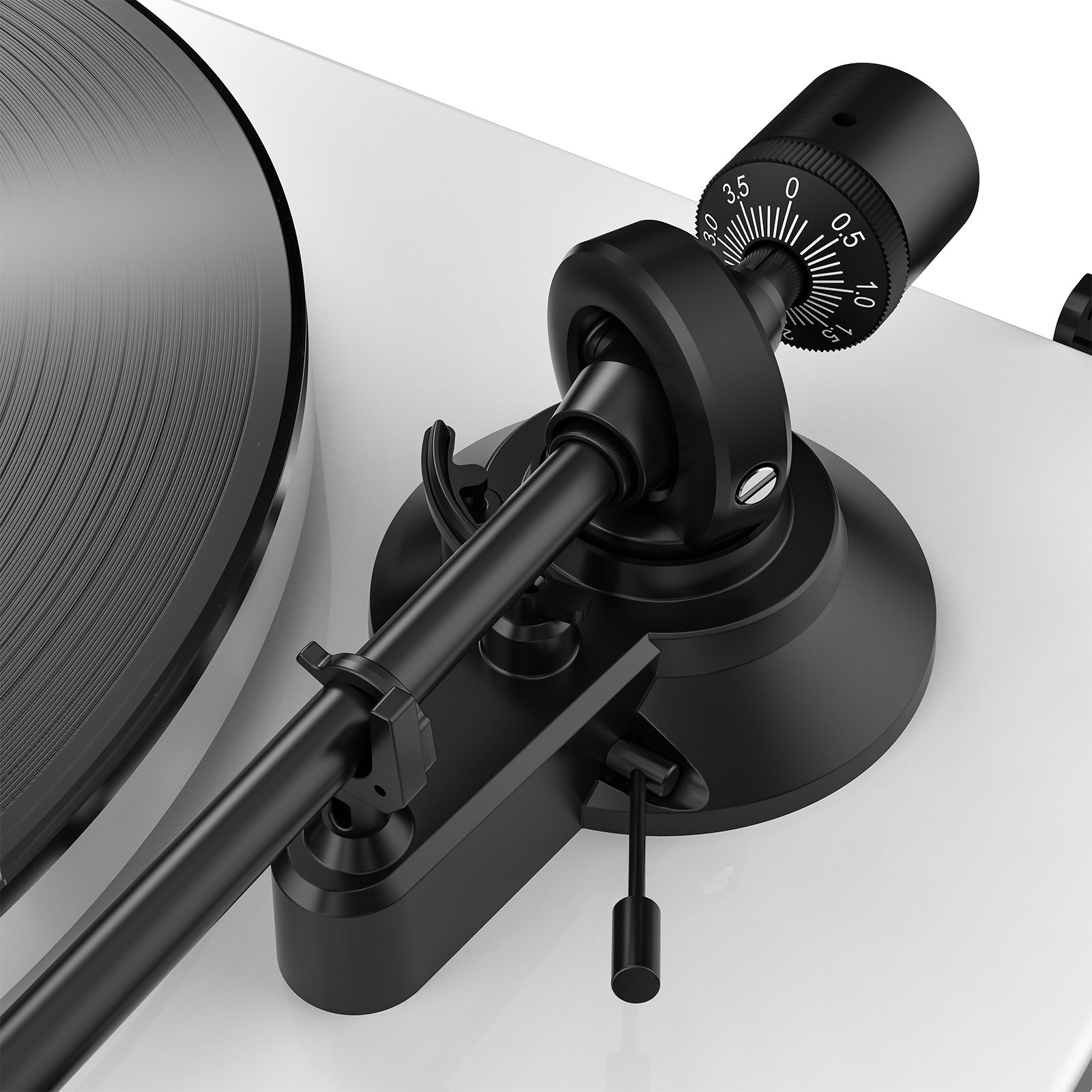 HQKZ-006 White Bluetooth Vinyl Turntable – Vintage Hi-Fi Audio