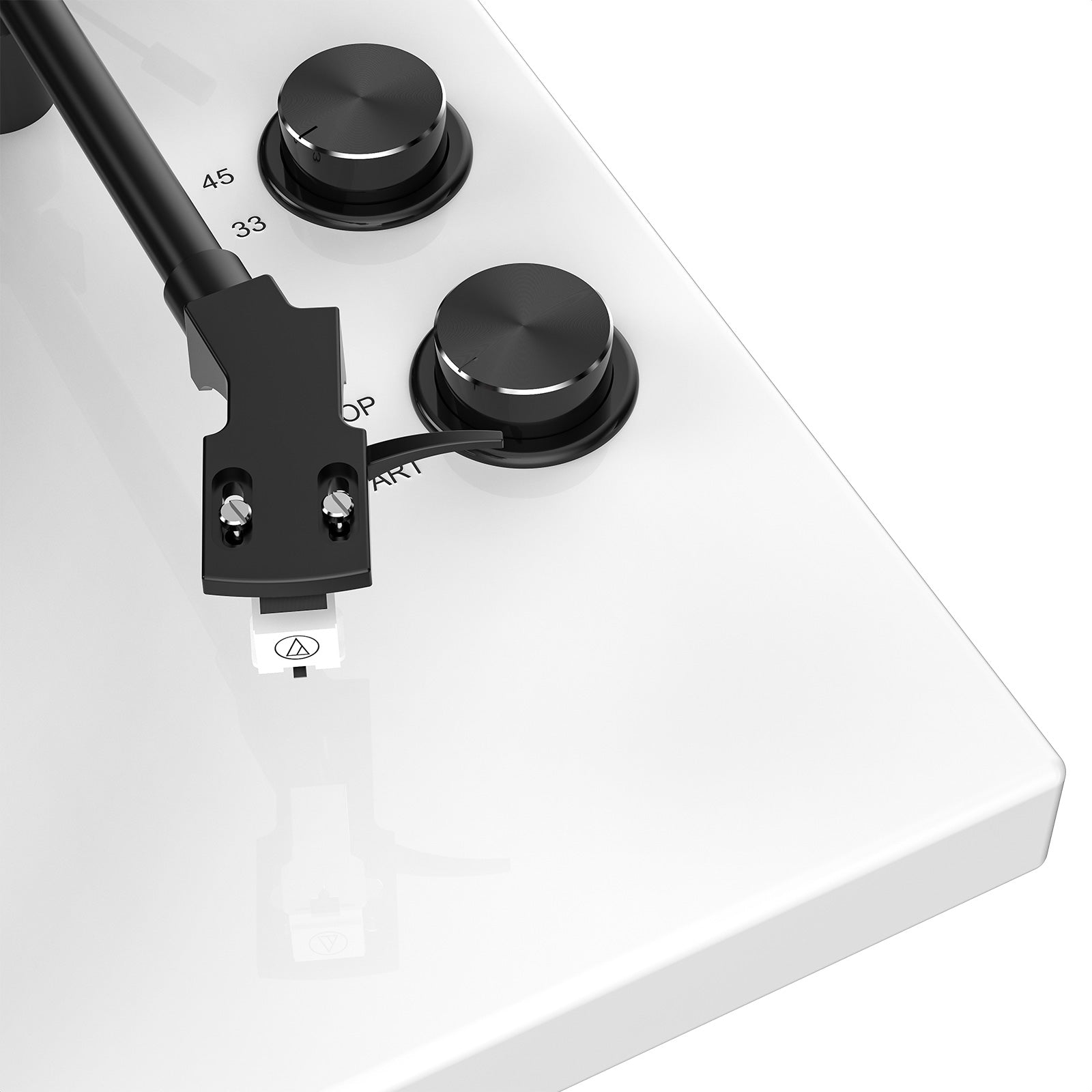 HQKZ-006 White Bluetooth Vinyl Turntable – Vintage Hi-Fi Audio