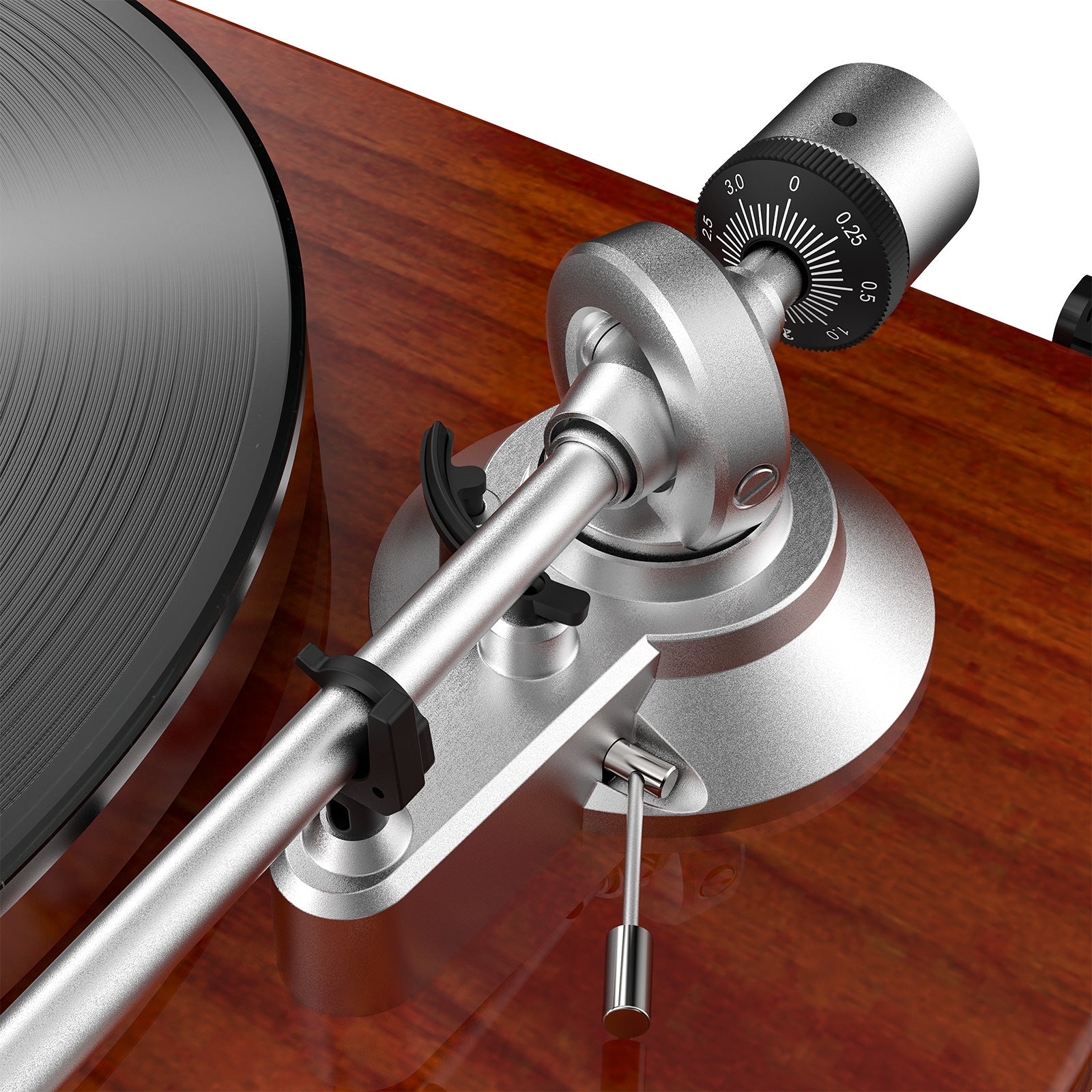 HQKZ-006 Wood Red Bluetooth Vinyl Turntable – Vintage Hi-Fi Design