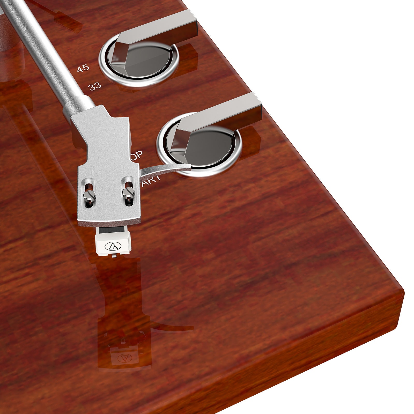 HQKZ-006 Wood Red Bluetooth Vinyl Turntable – Vintage Hi-Fi Design