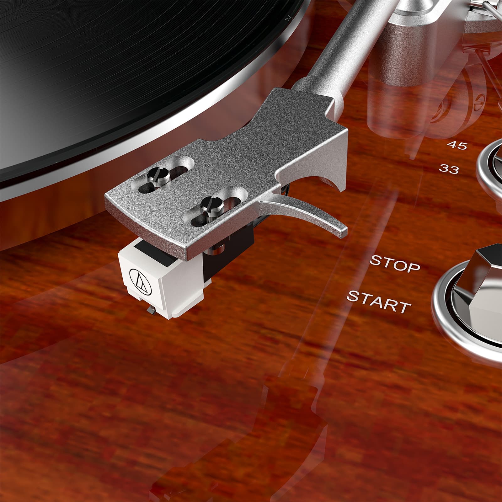 HQKZ-006 Bluetooth Hi-Fi Turntable – Retro Vinyl Record Player