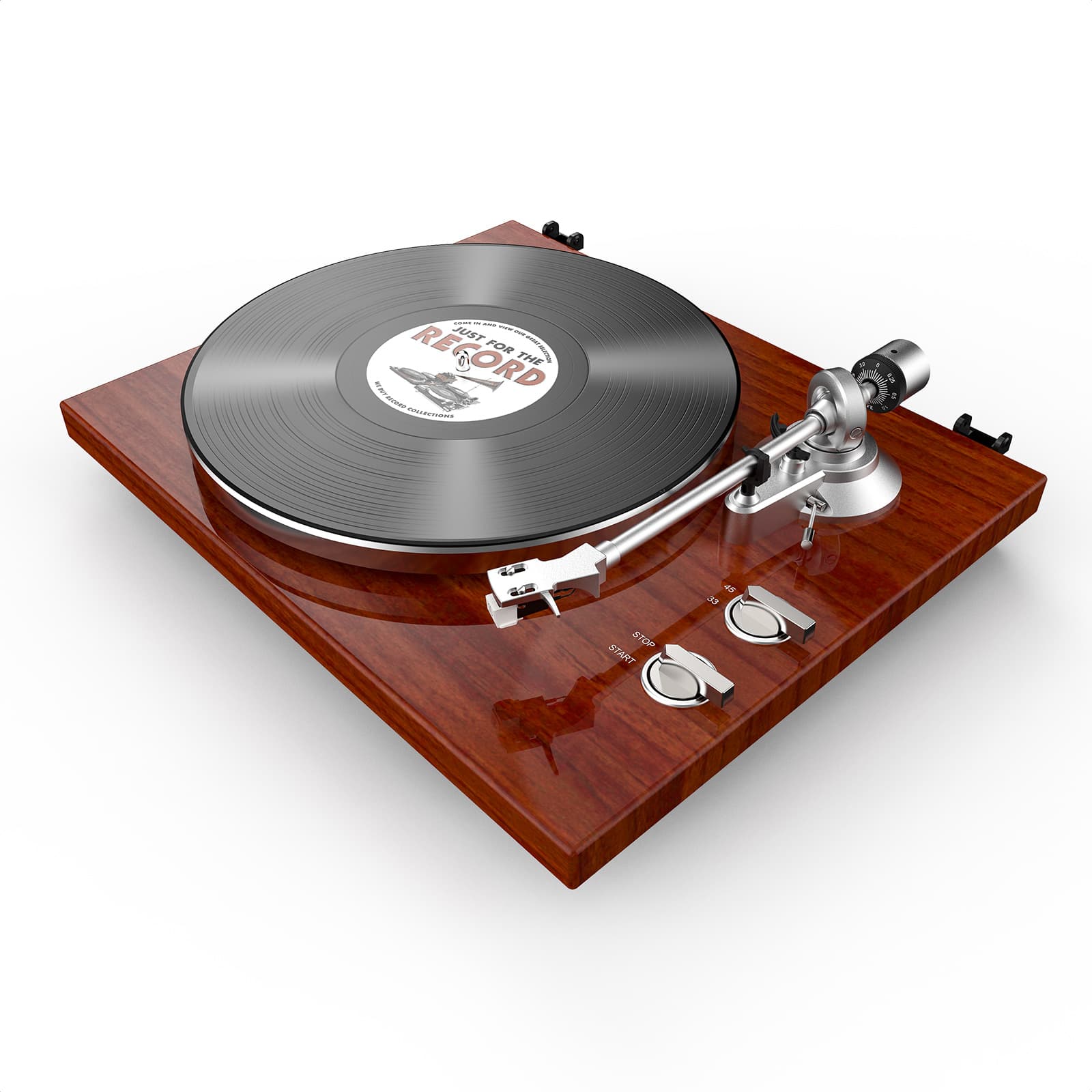 HQKZ-006 Bluetooth Hi-Fi Turntable – Retro Vinyl Record Player