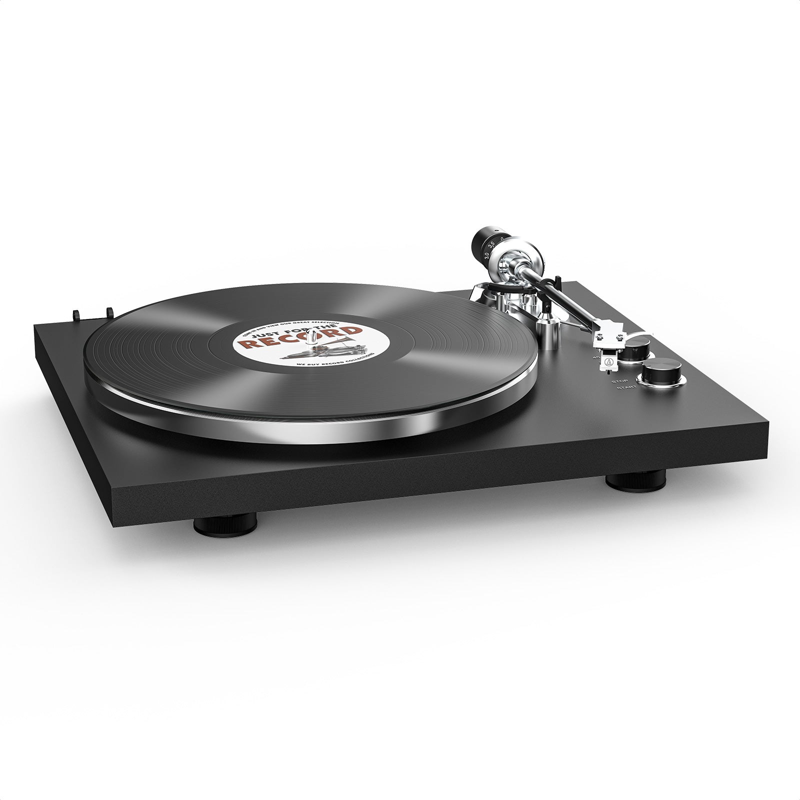 HQKZ-006 Minimalist Bluetooth Turntable – Hi-Fi Vinyl Player