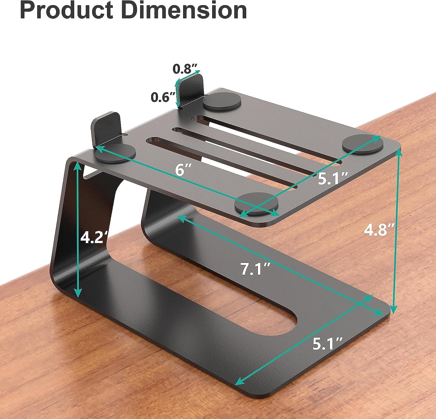 Pair Desktop Speaker Stands with Vibration Absorption Pads