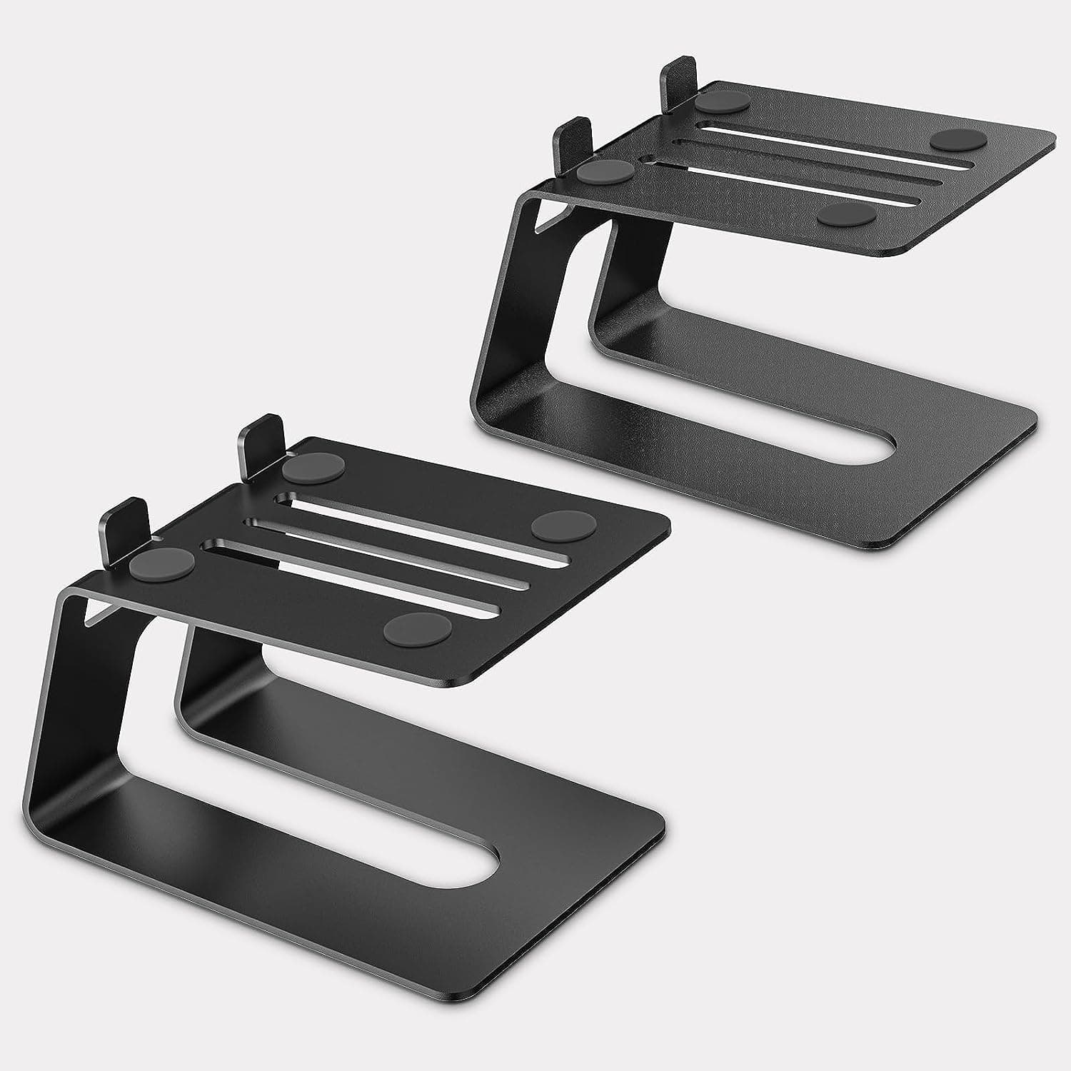 Pair Desktop Speaker Stands with Vibration Absorption Pads