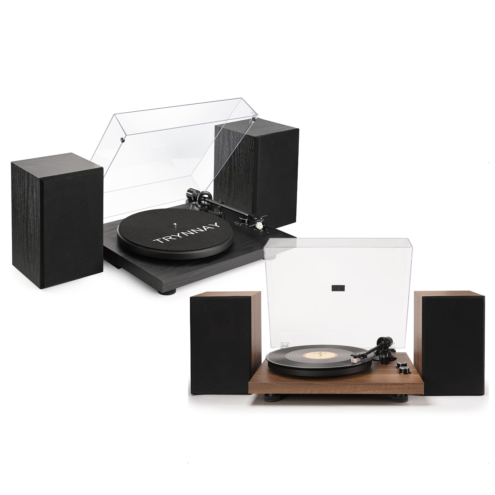 The SY101 Turntable Hi-Fi System Premium Record Player with Speakers