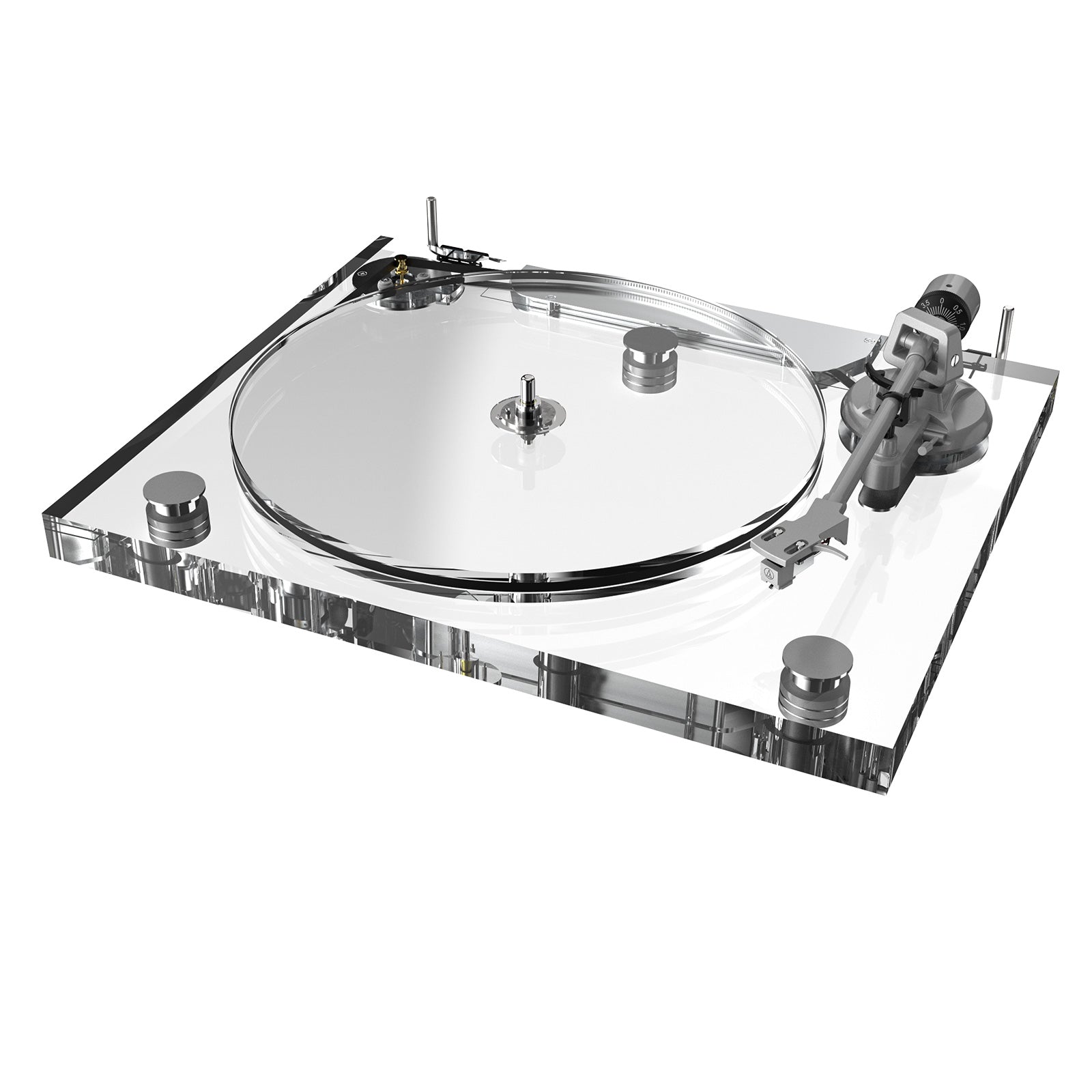 ICE1 Full Acrylic Bluetooth Vinyl Turntable – High-Fidelity Sound