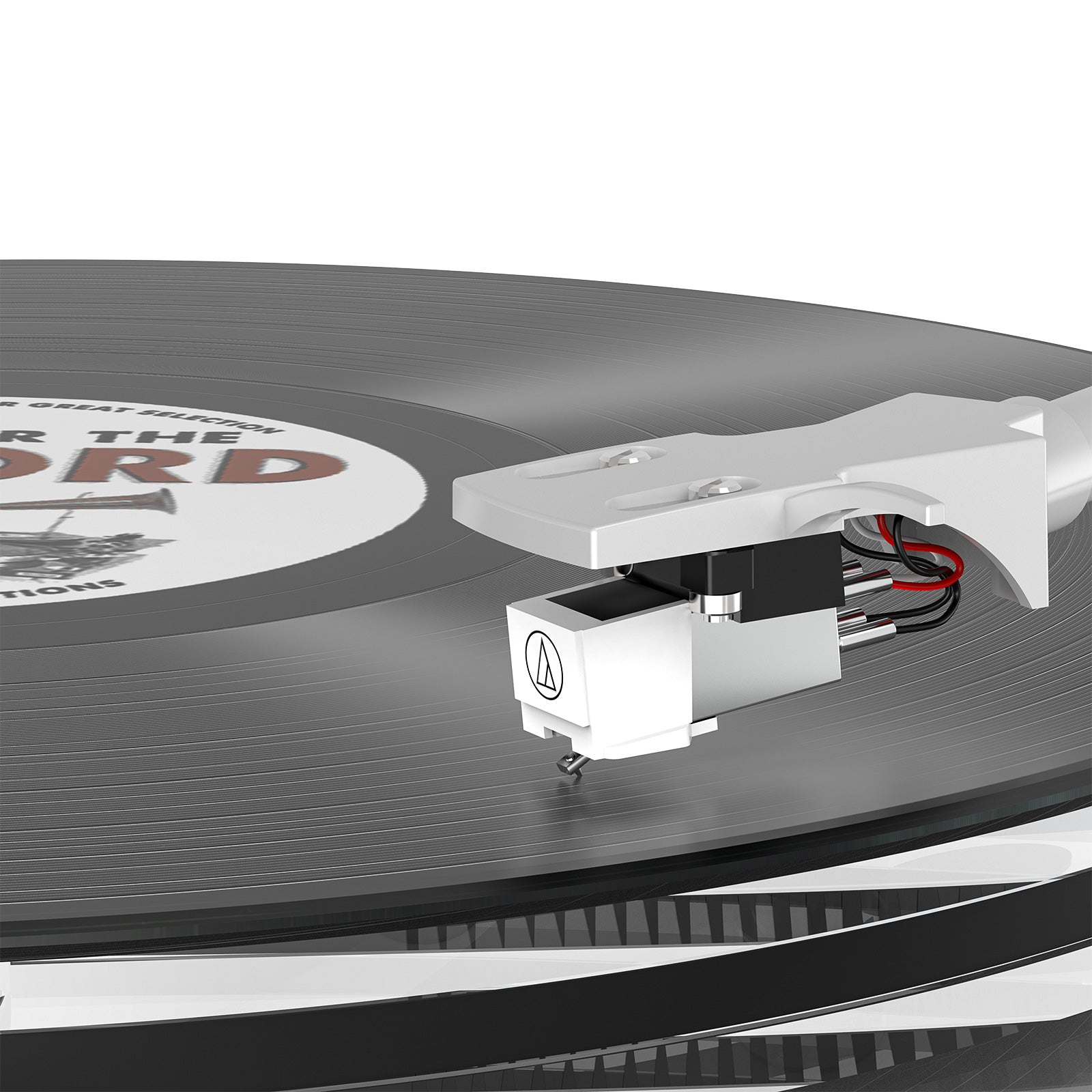 Genesis Professional Transparent Hi-Fi Bluetooth Vinyl Turntable