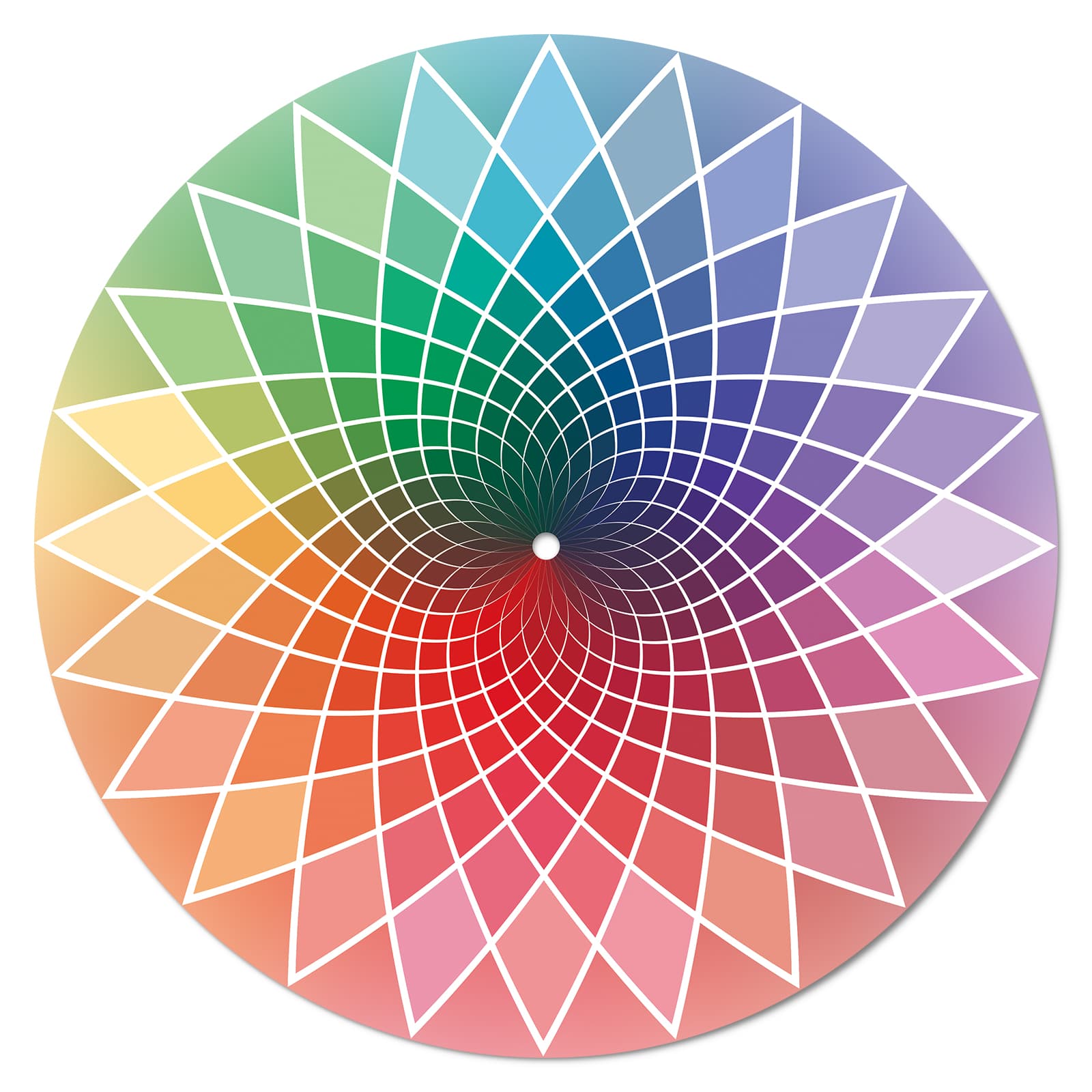 Rainbow Style 2mm Felt Slipmat | Anti-Static Turntable Platter Mat for Vinyl LP Players