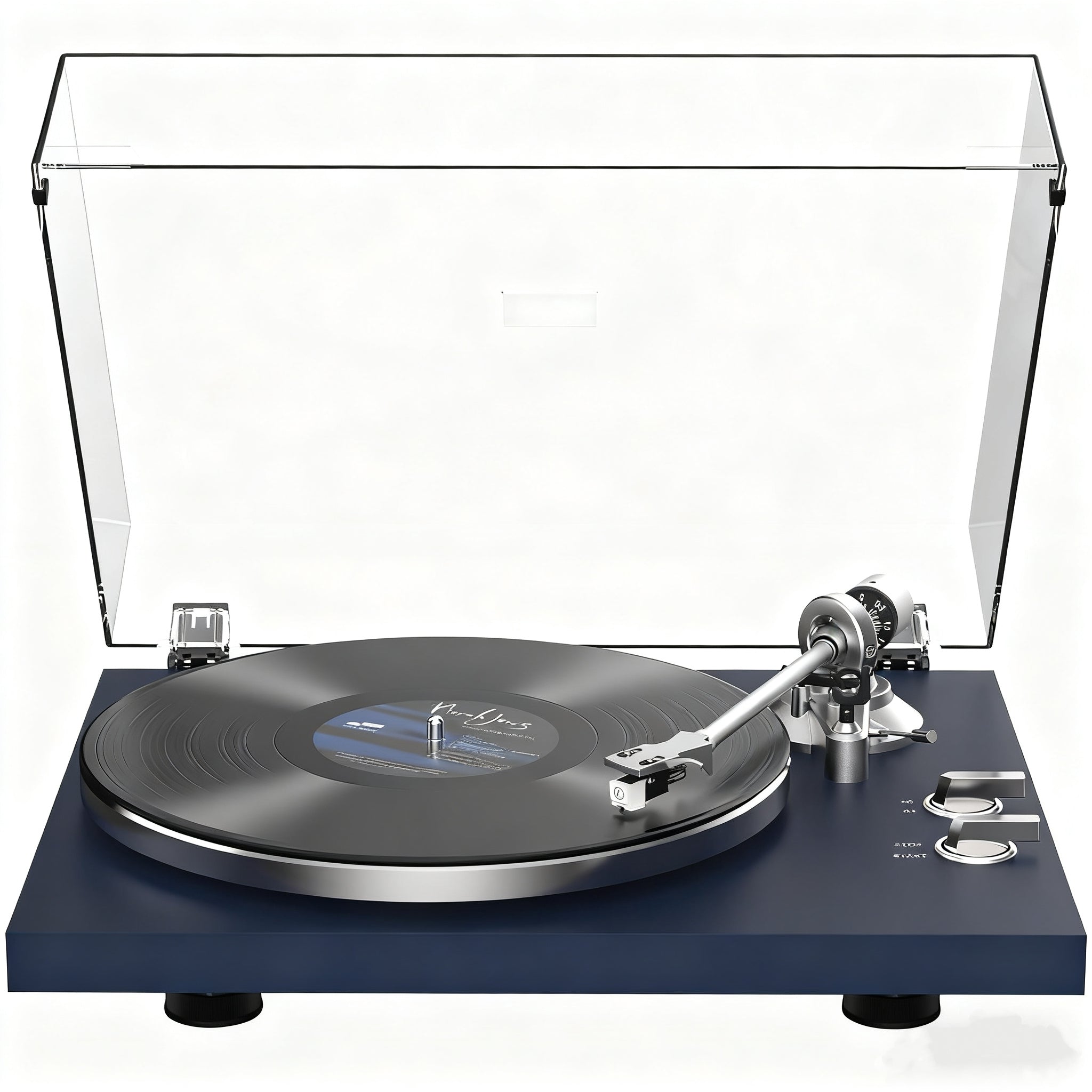 HQKZ-006 Bluetooth Vinyl Turntable – High-Fidelity Sound & Modern Design
