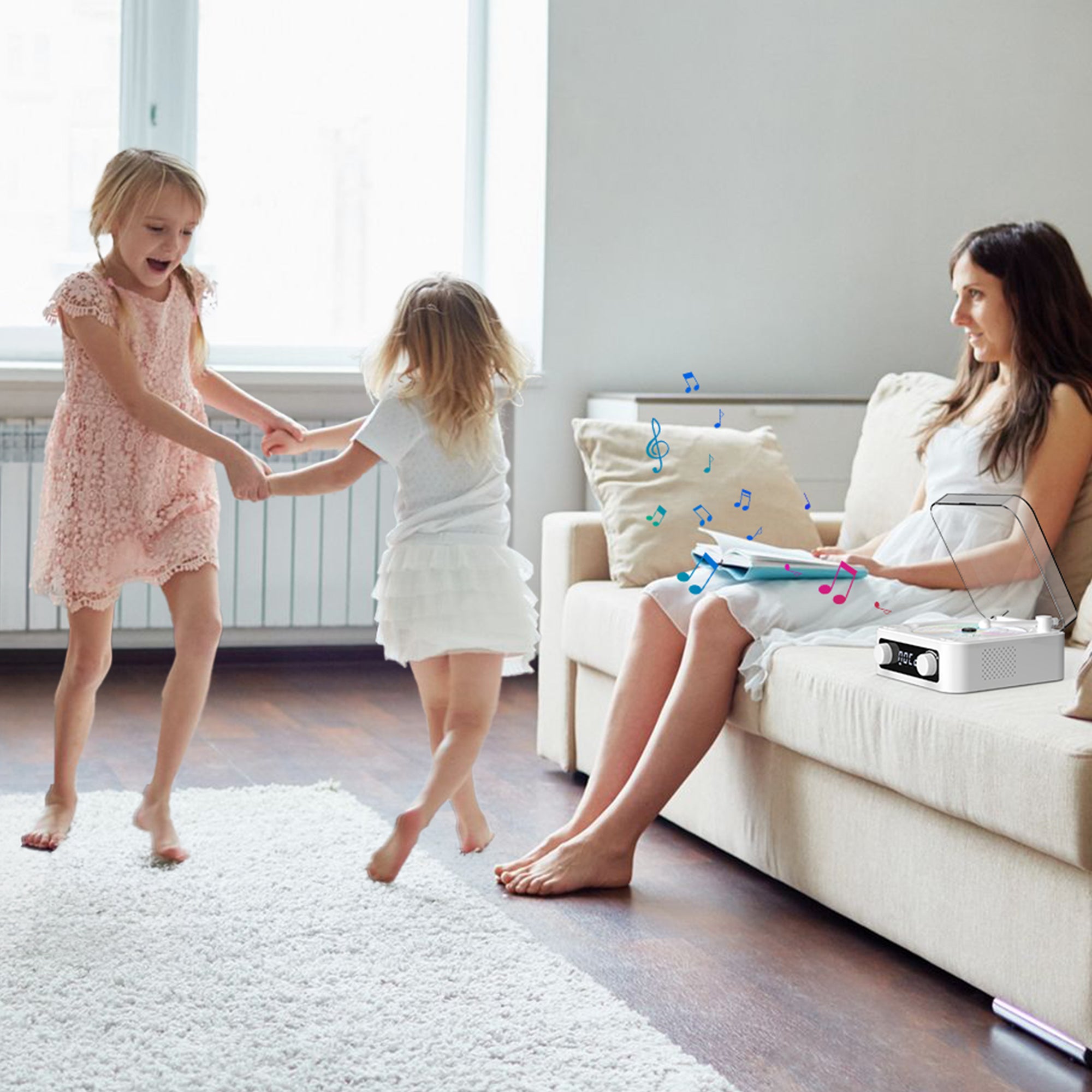 Portable CD Player with Big Sound & Bluetooth