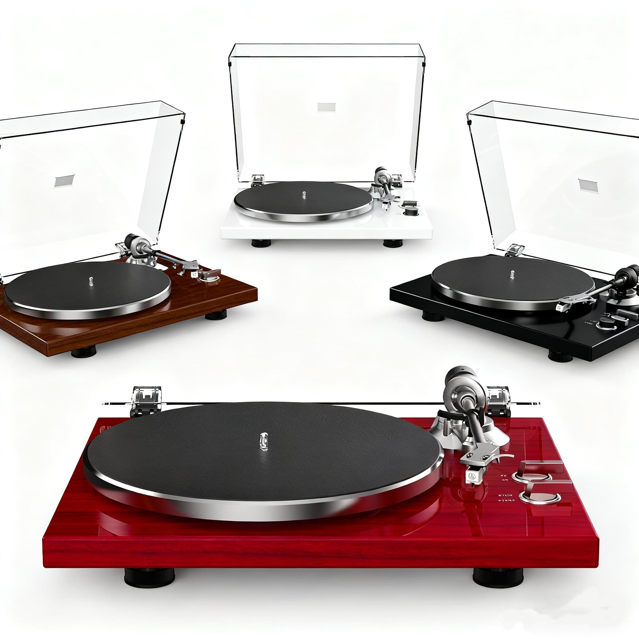 HQKZ-006 Bluetooth Vinyl Turntable – High-Fidelity Sound & Modern Design