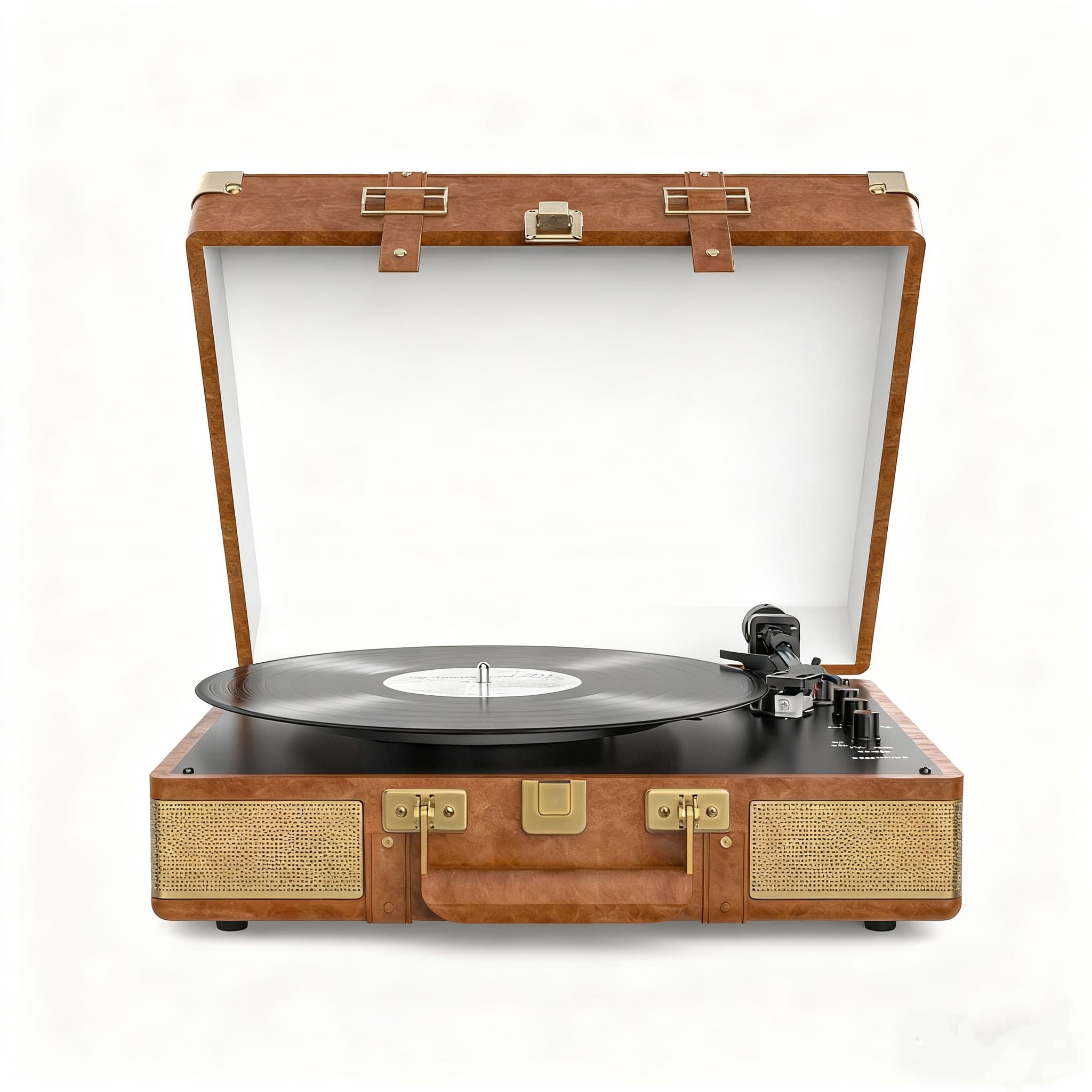 Hybrid Edition Vintage Dual Bluetooth Suitcase Record Player