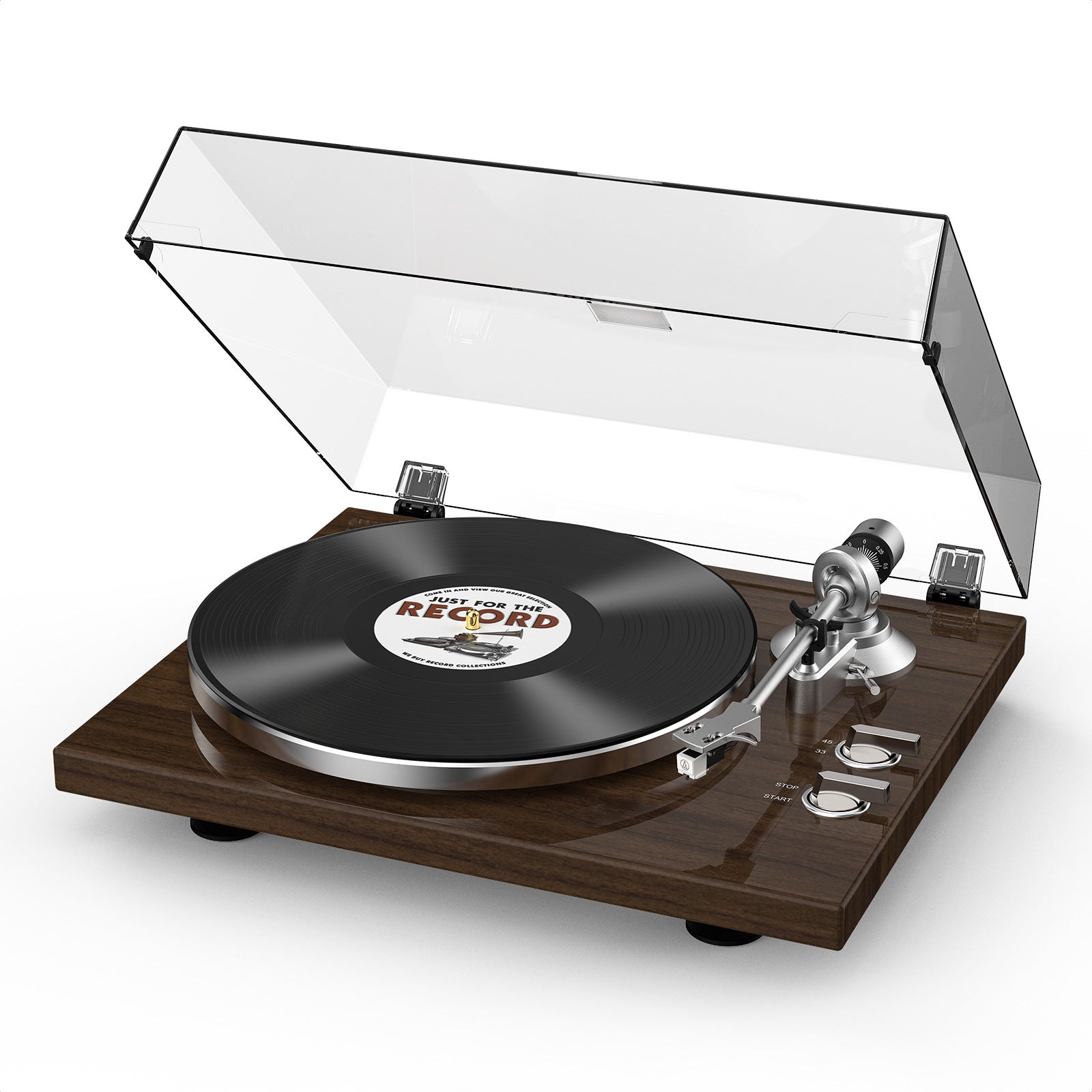 HQKZ-006 Belt Drive Turntable with USB, Bluetooth & ATN-3600L Cartridge