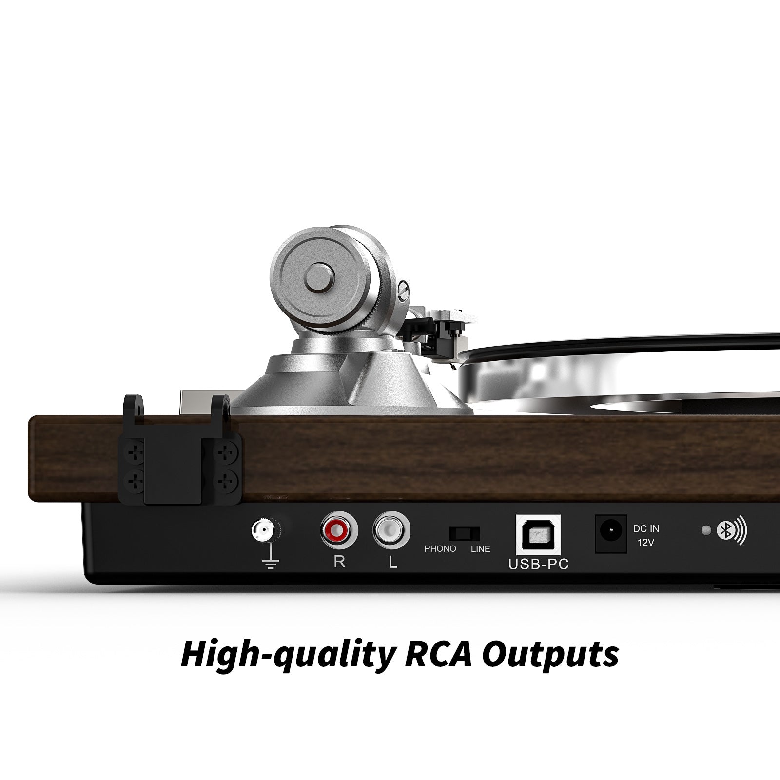 HQKZ-006 Belt Drive Turntable with USB, Bluetooth & ATN-3600L Cartridge