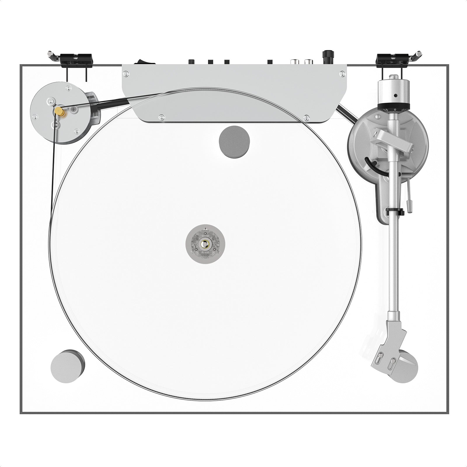 ICE1 Transparent Belt Drive Bluetooth Turntable – Hi-Fi Acrylic Record Player