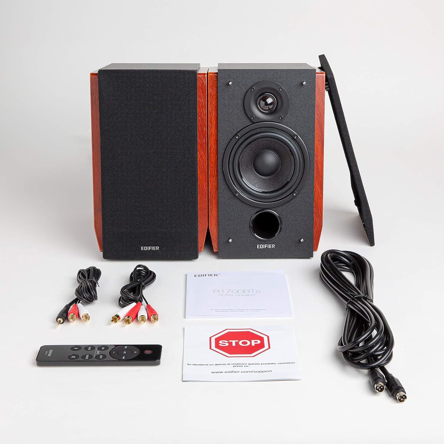 Bluetooth 66W Bookshelf Speakers – 2.0 Stereo Active Monitors