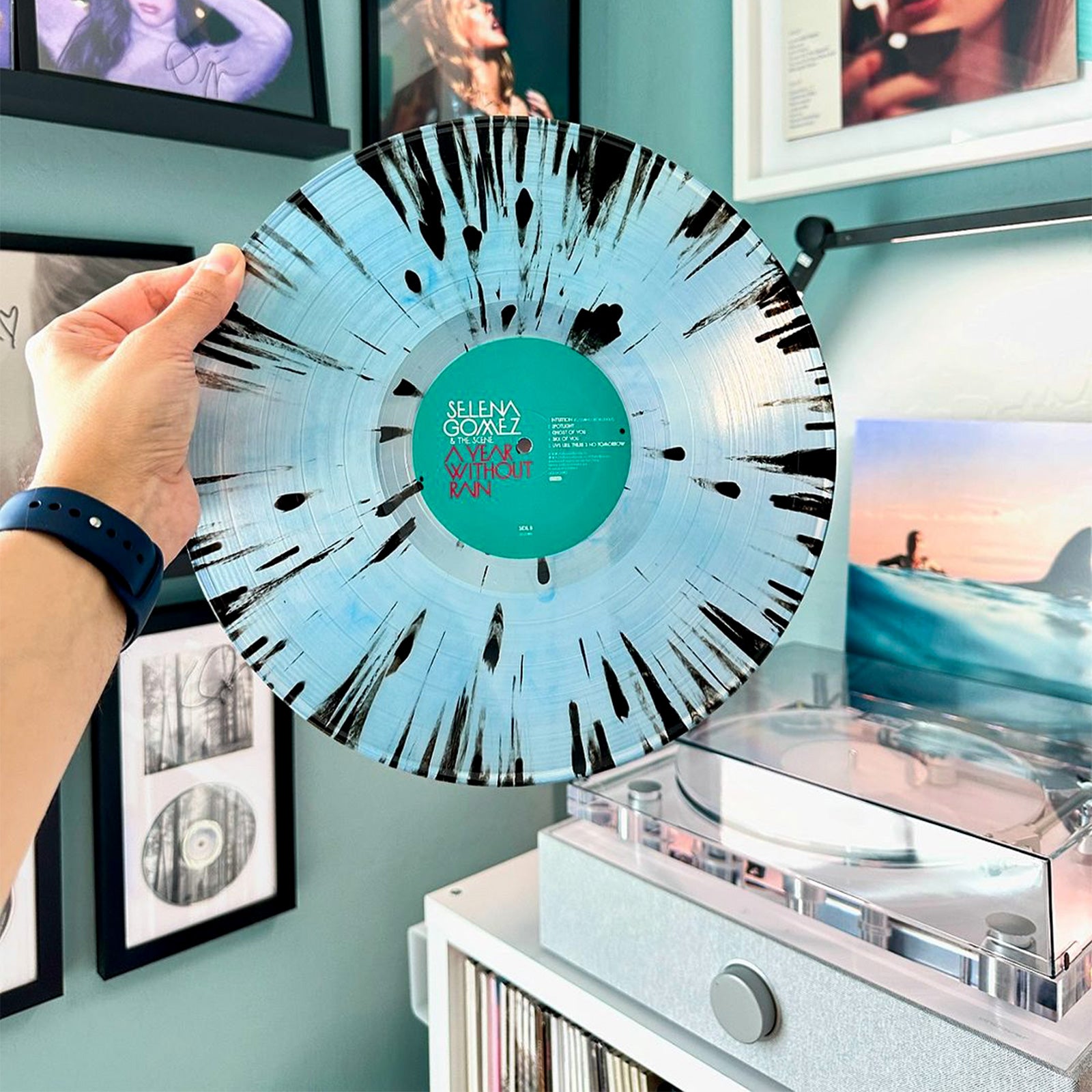 Transparent Turntable with Andover Audio Spinbase 2 Speaker System
