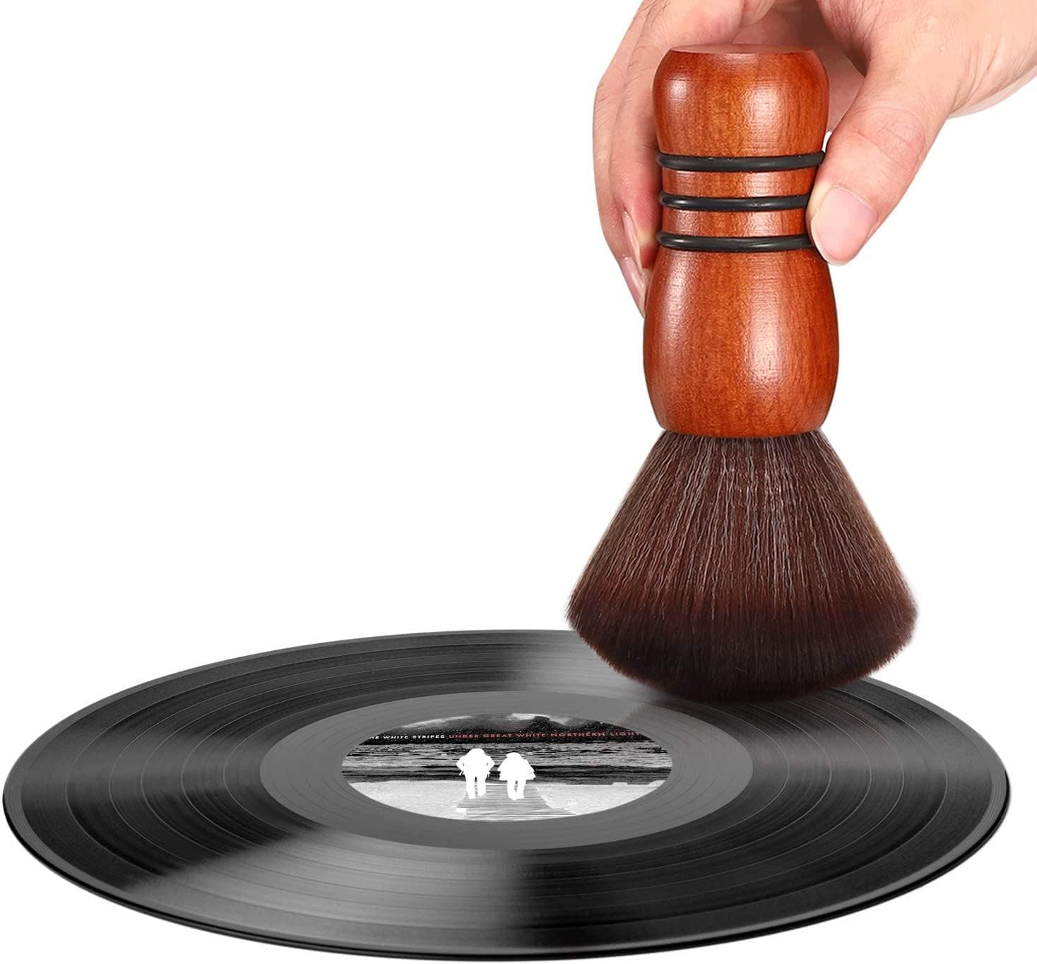 Anti-Static Vinyl Record Cleaning Brush – Brown