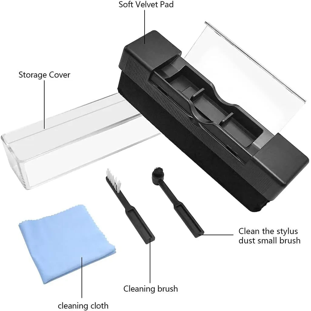 Premium Vinyl Record Cleaning Kit – Brushes & Wipes