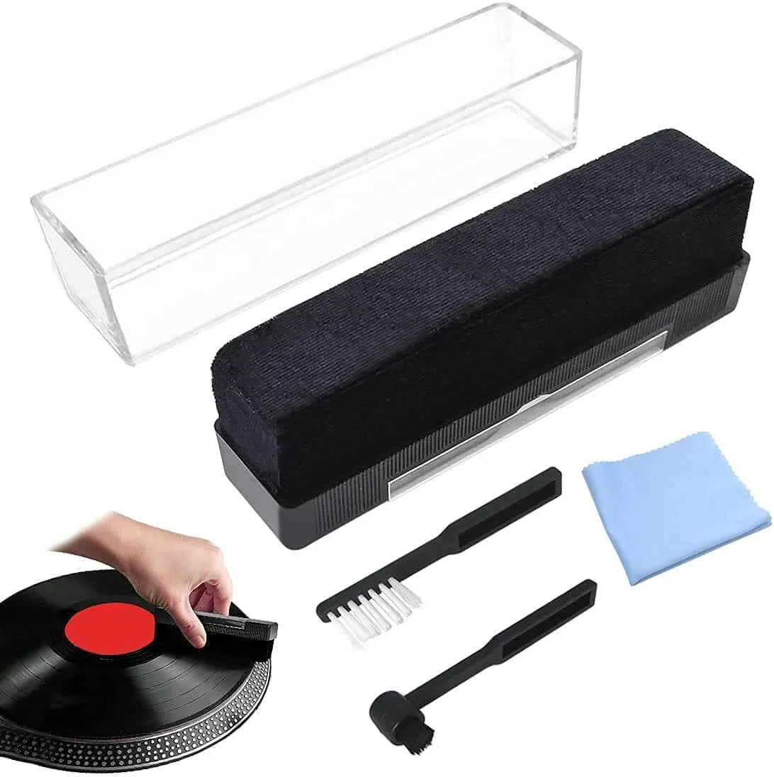 Premium Vinyl Record Cleaning Kit – Brushes & Wipes