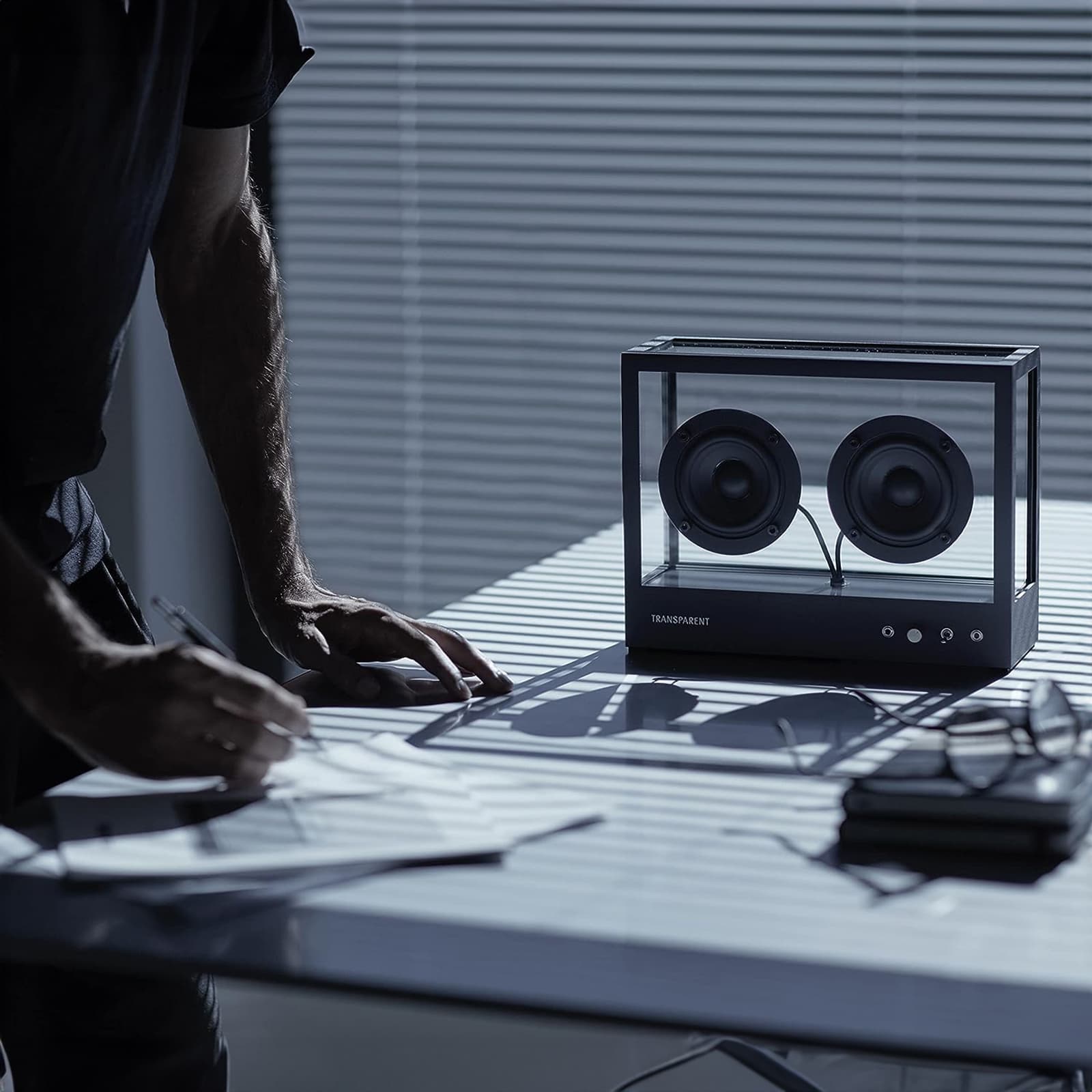Transparent Upgraded Hi-Fi Bluetooth Speaker with Crystal Clear Sound