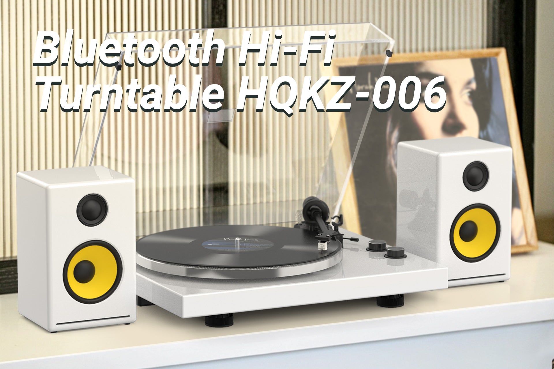 The Audio Keeper HQKZ-006 Bluetooth Hi-Fi Turntable: A Fusion of Vintage Charm and Modern Technology for Music Lovers