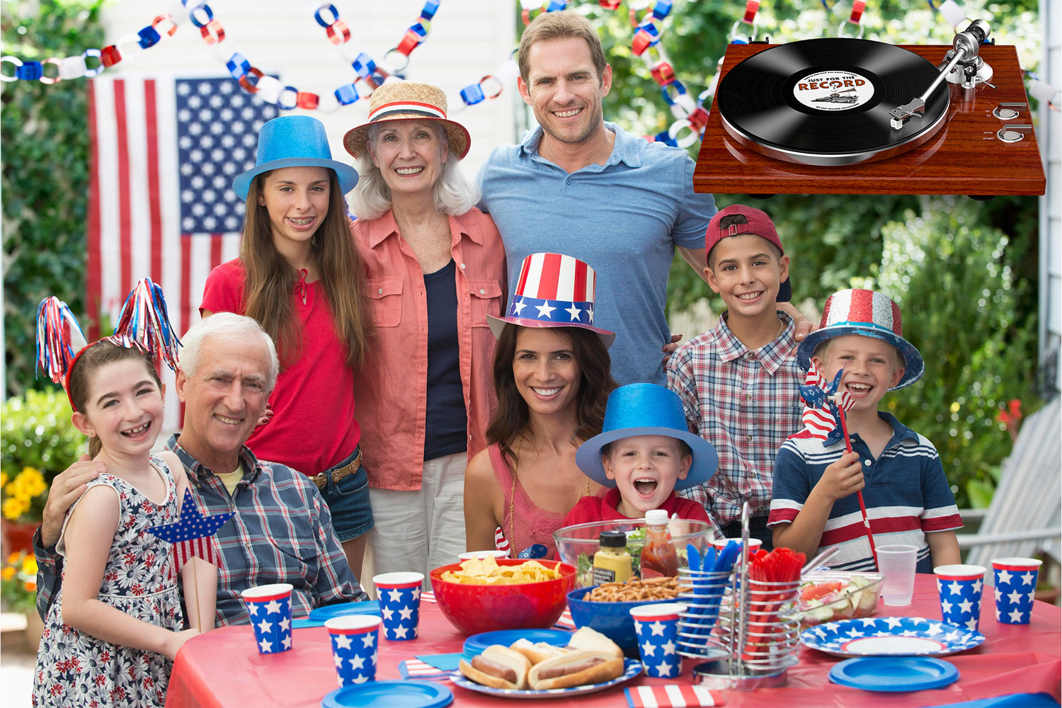 Independence Day Party Essentials: Create the Perfect Atmosphere with the Audio Keeper Record Player