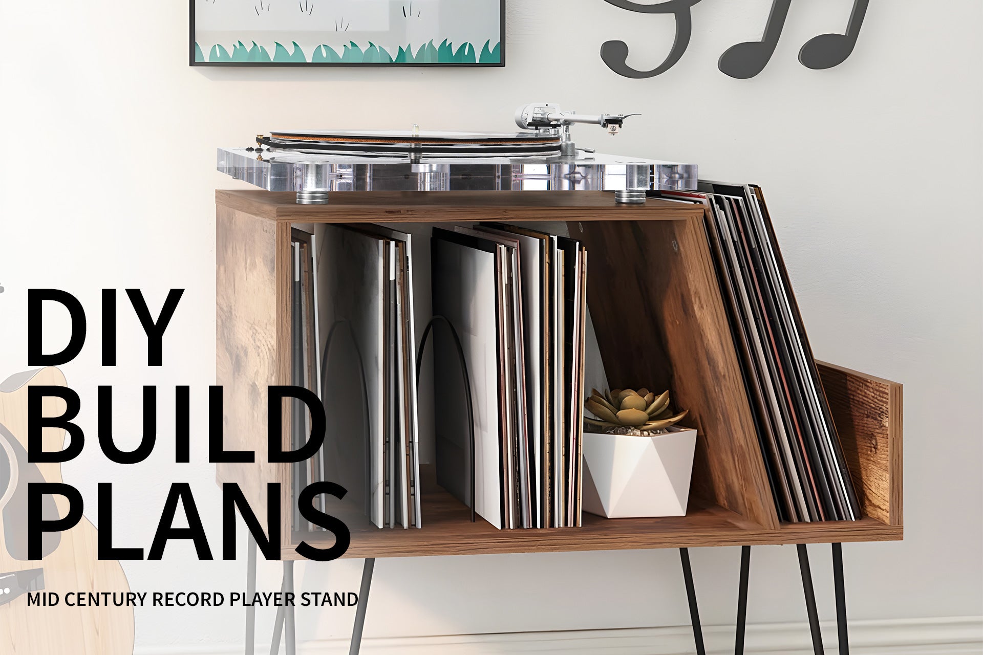 The Perfect Combination of Modern and Retro: The Design Charm of Mid-Century Modern Record Tables