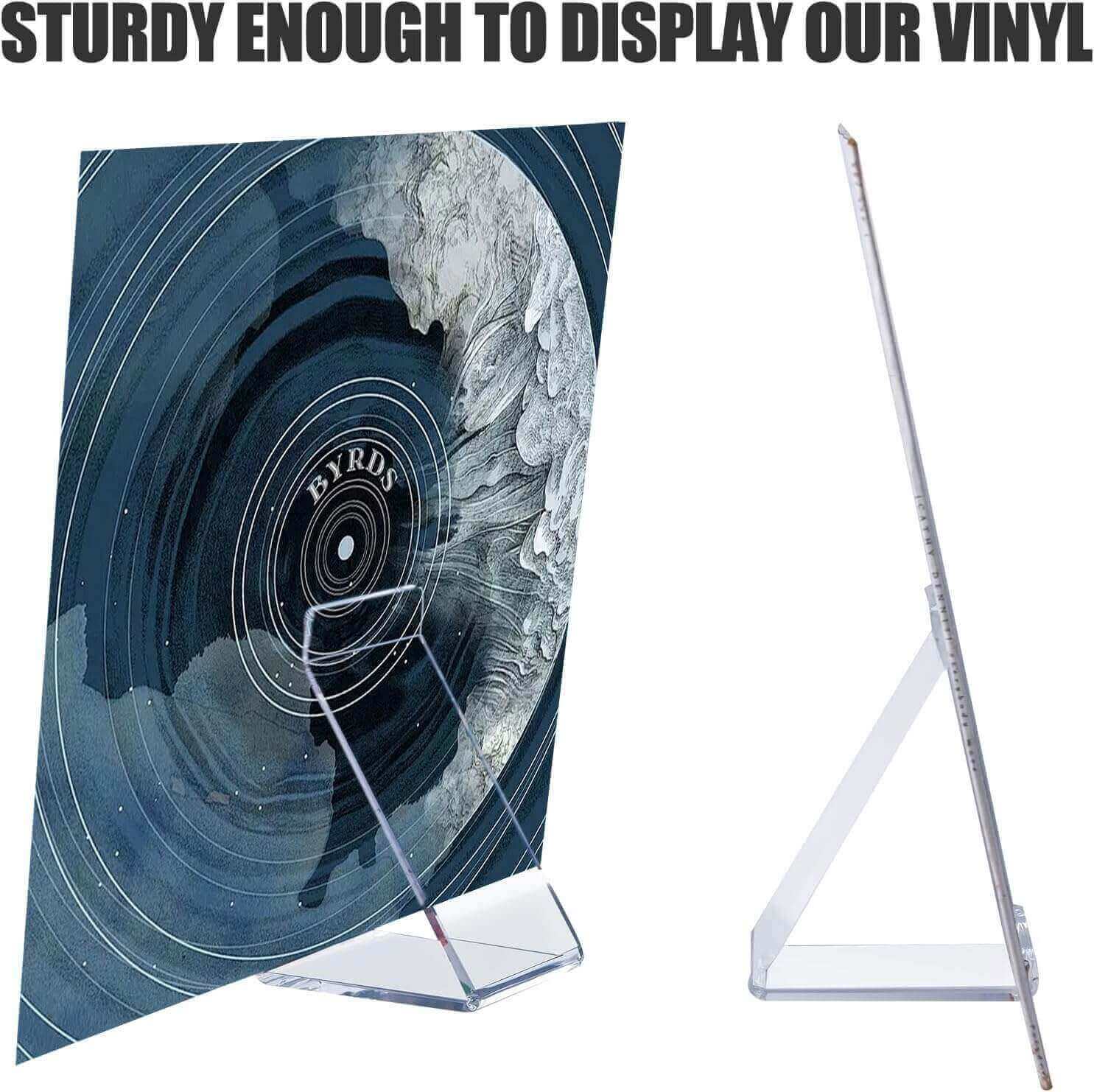 Acrylic Vinyl Record Display Stand – Single Album Holder