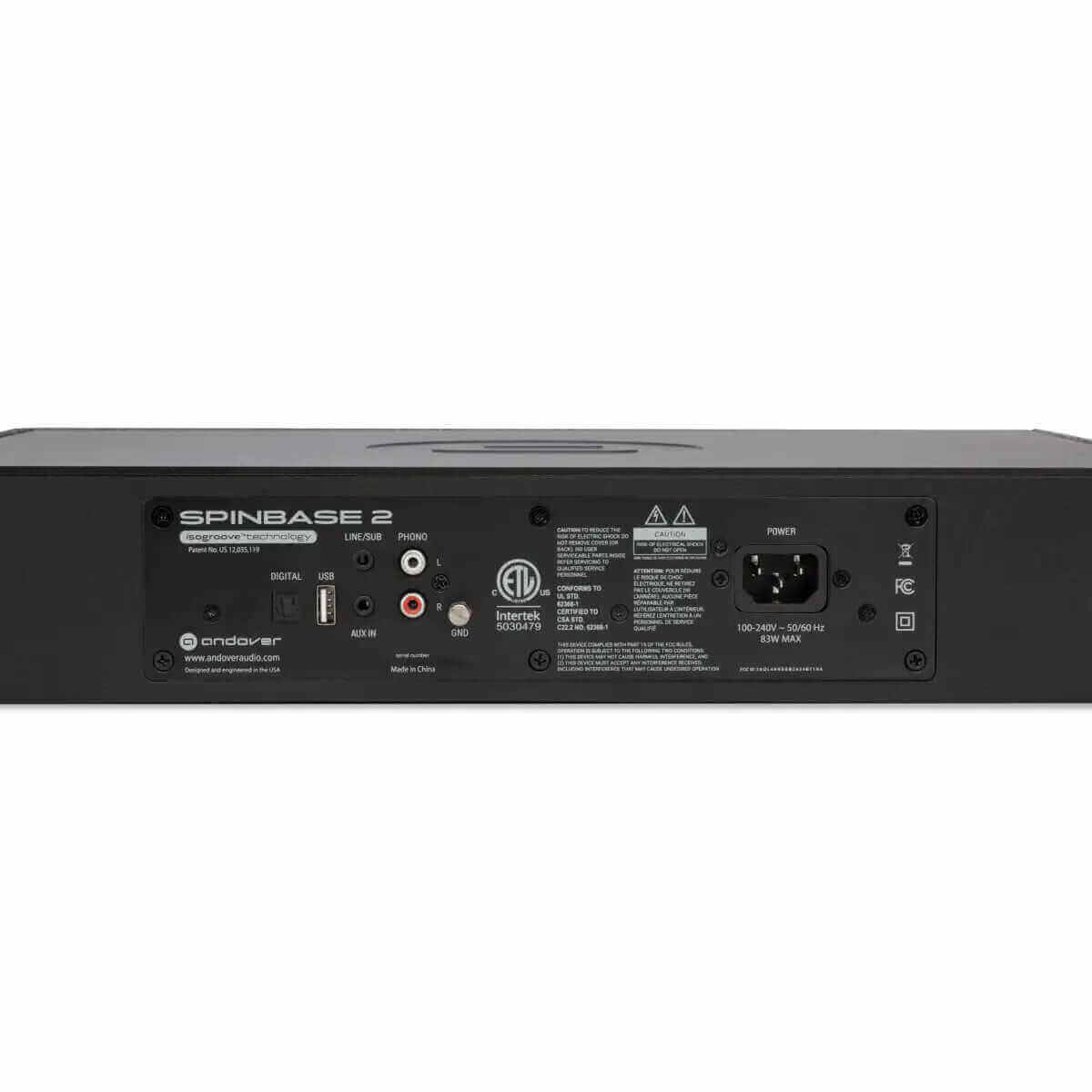 Andover Audio Spinbase 2 Speaker System with Remote Control