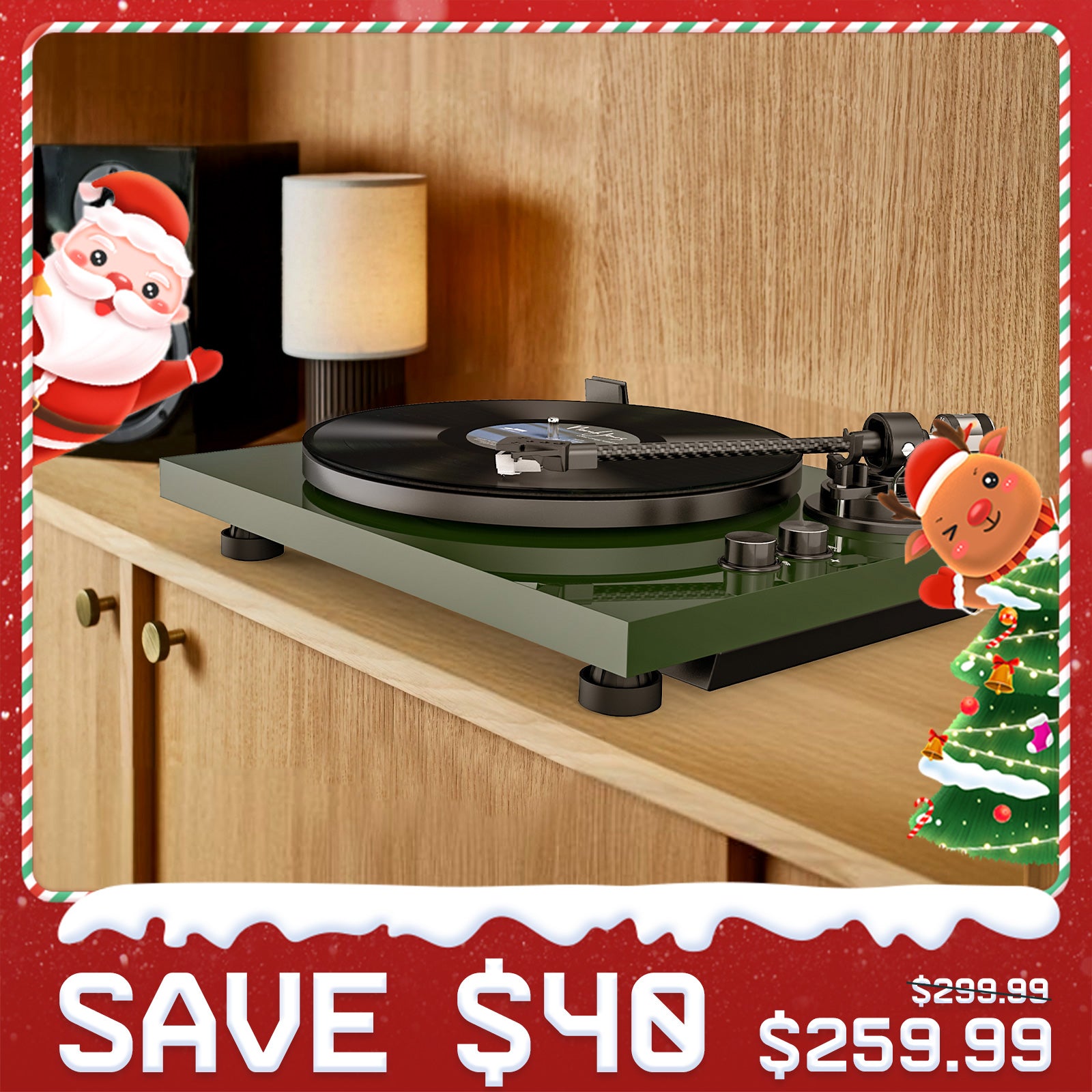 The LP9 Bluetooth High Fidelity Turntable with Built-in Preamp