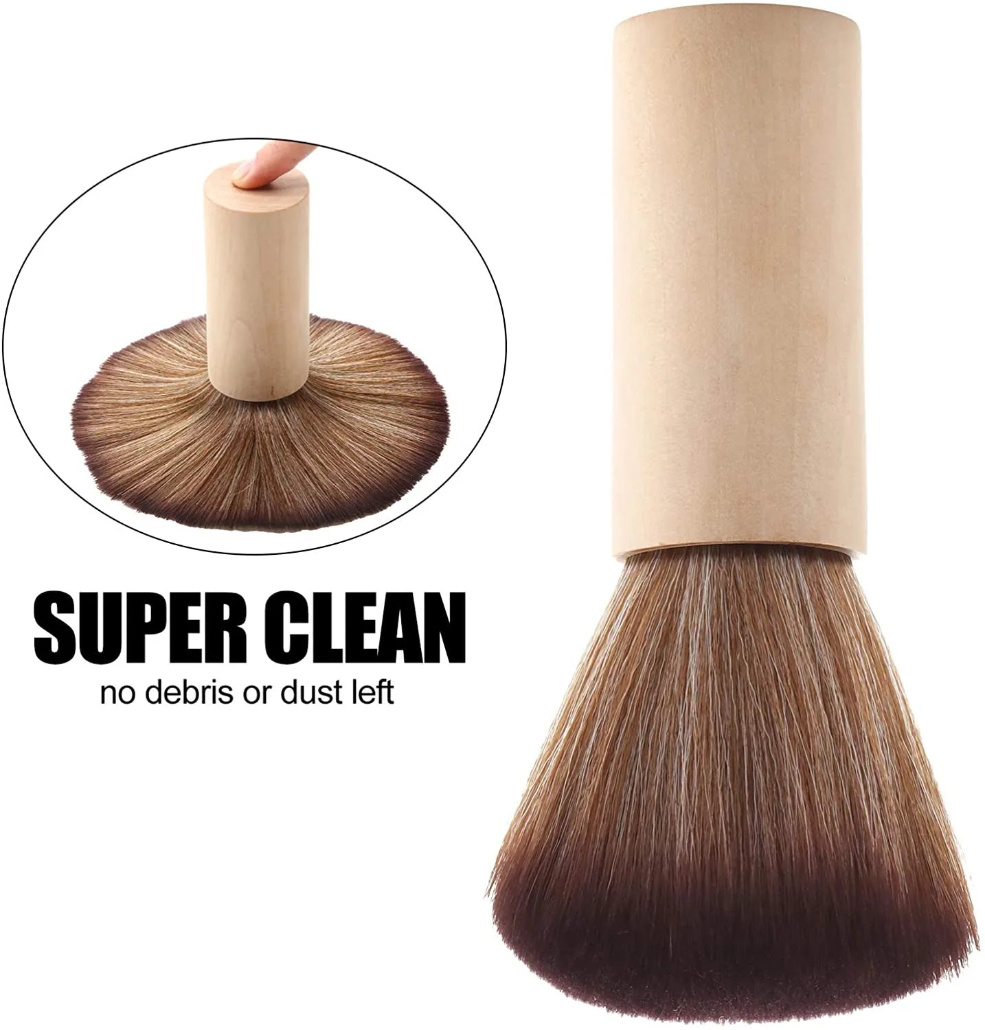 Anti-Static Vinyl Cleaning Record Brush Wood Color