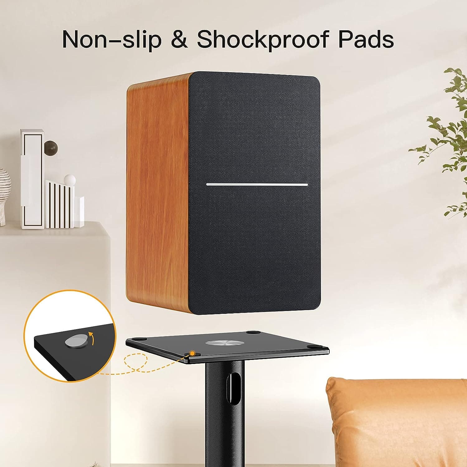 Bookshelf Speaker Stands Holds 22lbs Speaker Stand