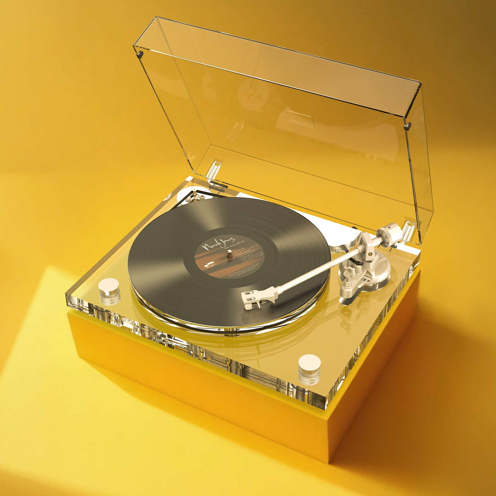 ICE1 Full Acrylic Bluetooth Vinyl Turntable – High-Fidelity Sound