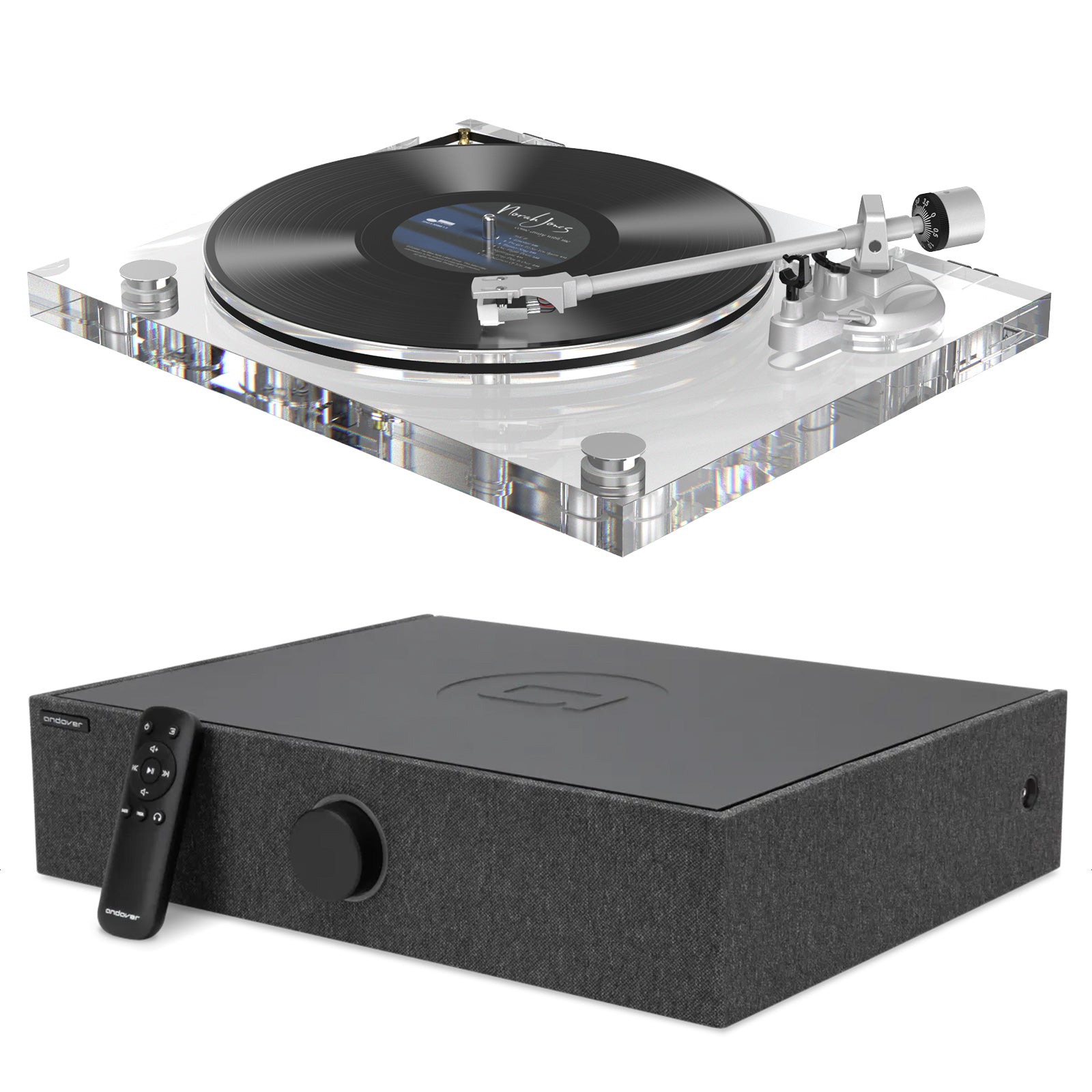 ICE1-V2 Acrylic Turntable + SpinBase MAX 2 Speaker System – Premium Vinyl Audio Experience