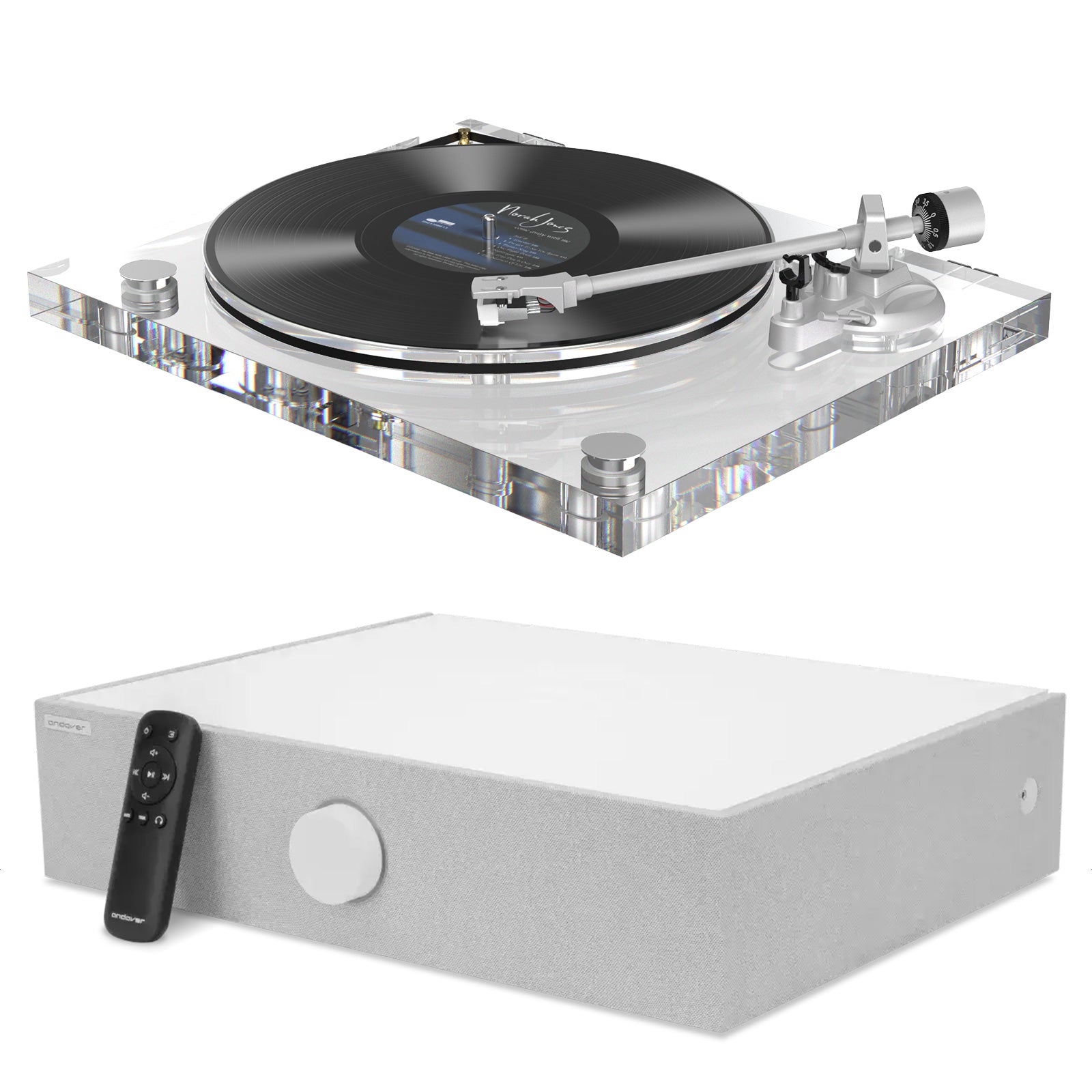 ICE1-V2 Acrylic Turntable + SpinBase MAX 2 Speaker System – Premium Vinyl Audio Experience