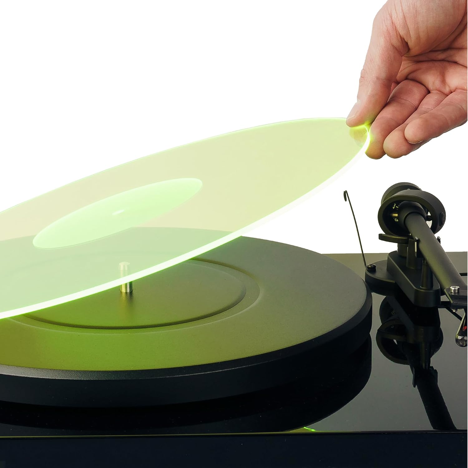 Precision Machined See-Through Acrylic Turntable Mat for 12" Turntable Platters